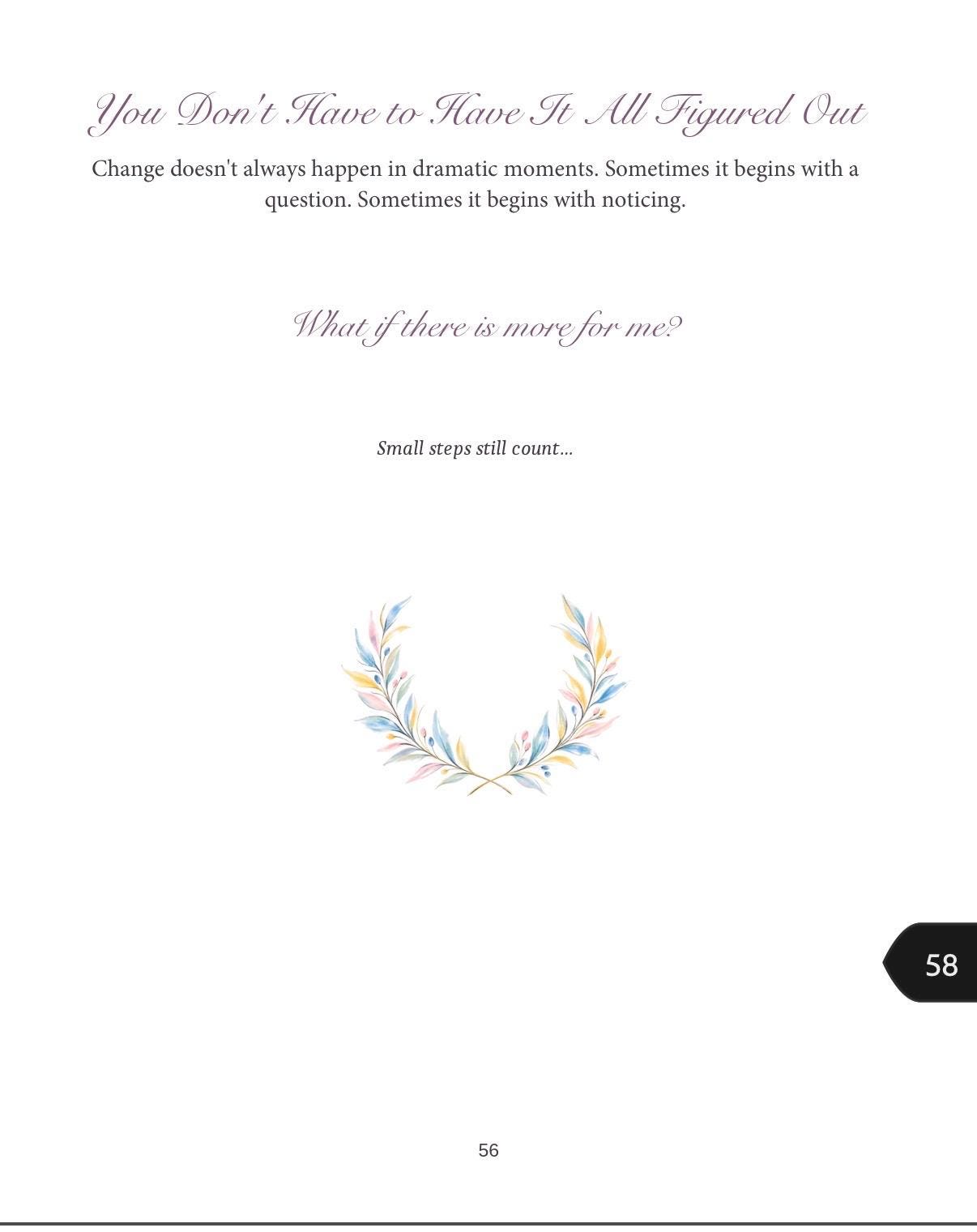 Finding Yourself Again: 8 Weeks of Guided Reflection for Women Navigating Change, preview 4
