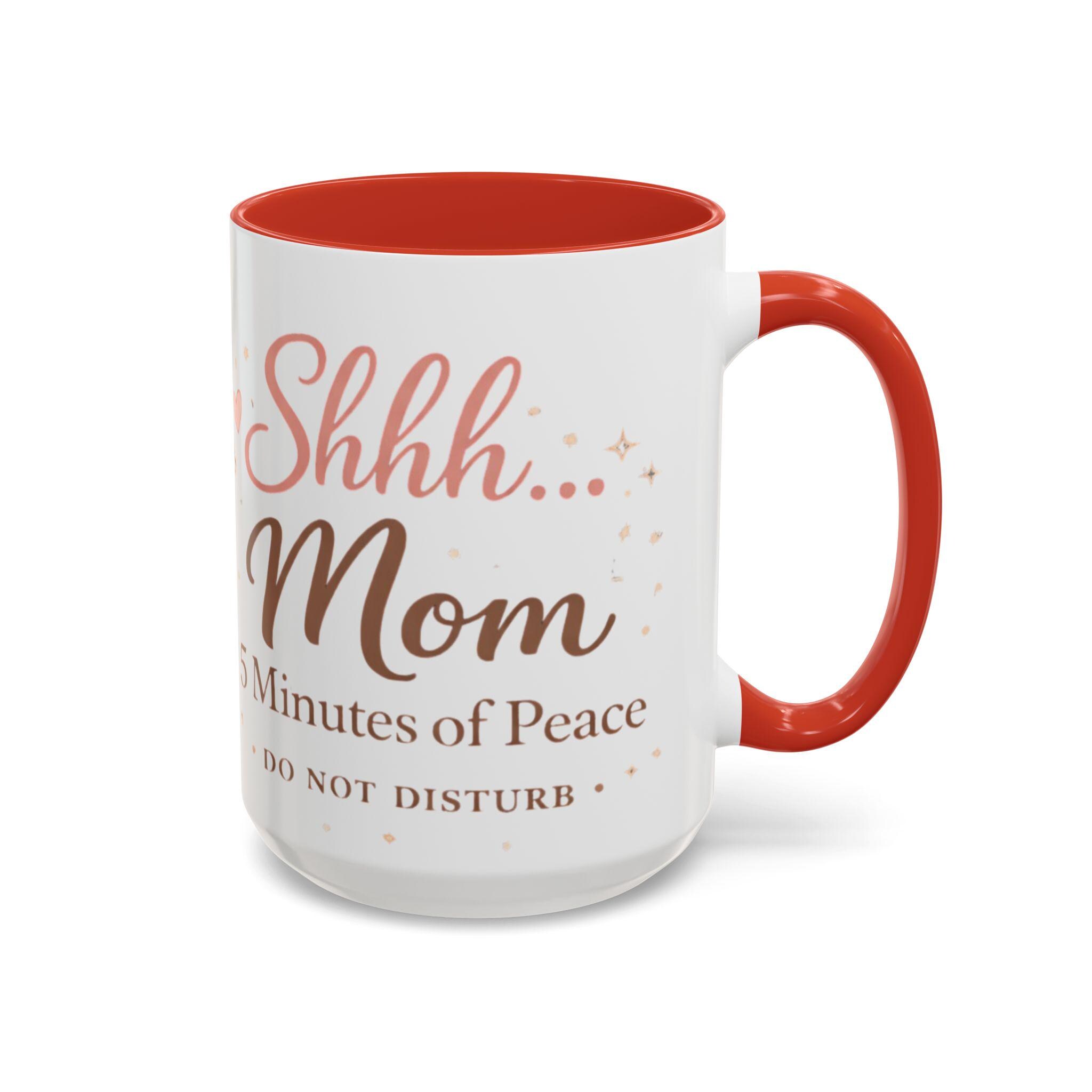 Cozy Girl Ceramic Coffee Mug, Pink Accent, Self Care Tea Cup, 11 or 15oz, product view 13