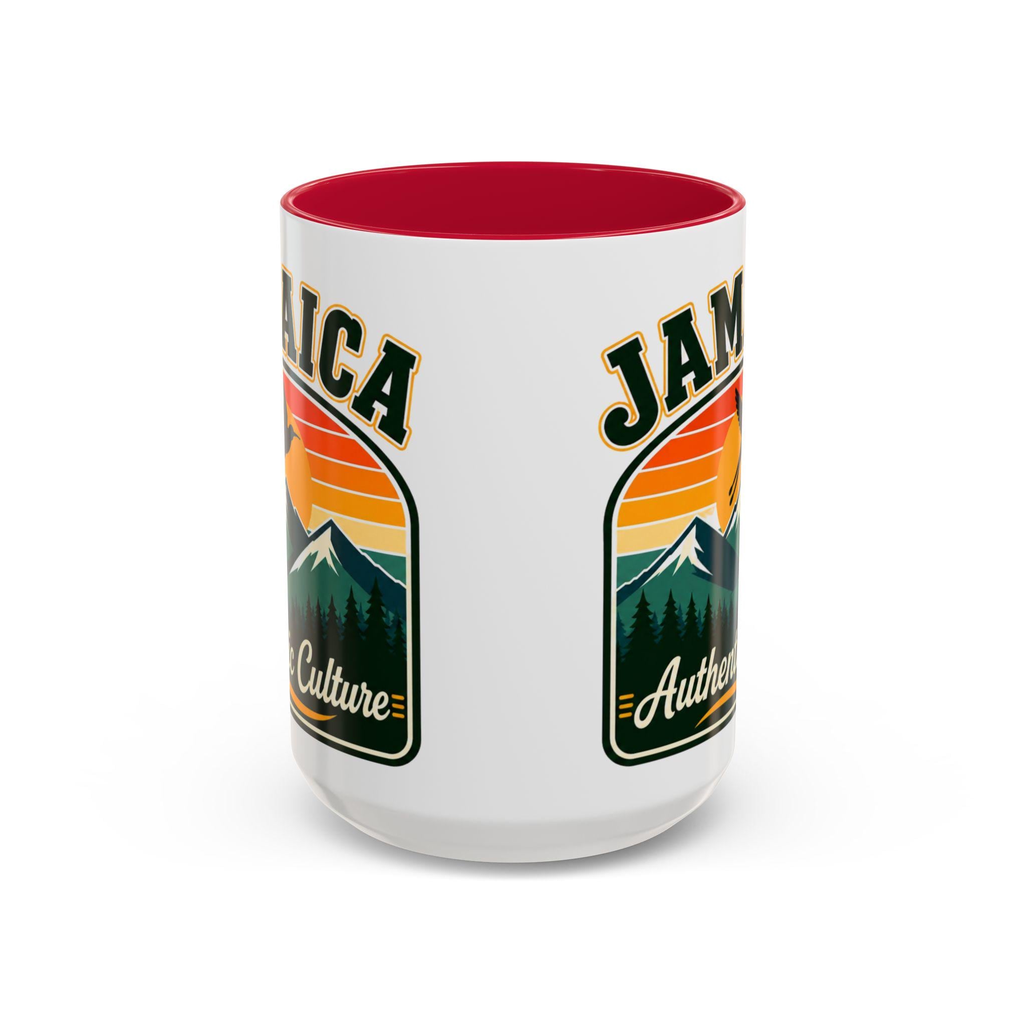 Jamaica Retro Coffee Mug. Doctor Bird Blue Mountains Accent Cup Jamaican Souvenir Gift. Ceramic Tea Mug 11oz 15oz, product view 8
