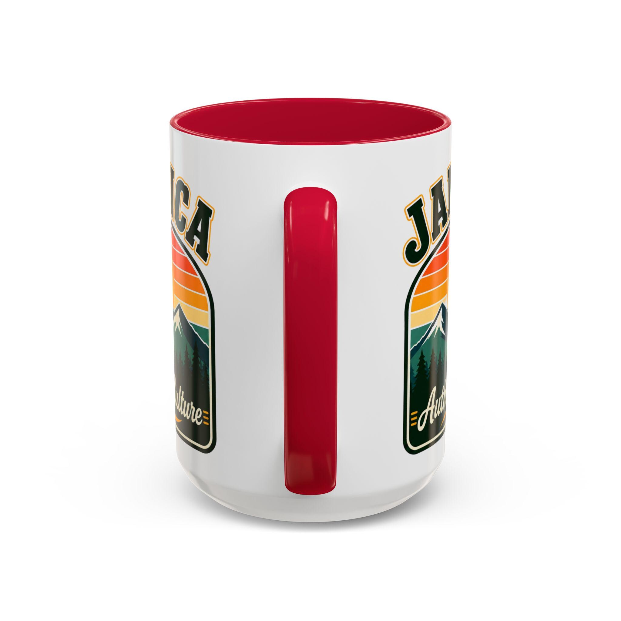 Jamaica Retro Coffee Mug. Doctor Bird Blue Mountains Accent Cup Jamaican Souvenir Gift. Ceramic Tea Mug 11oz 15oz, product view 9