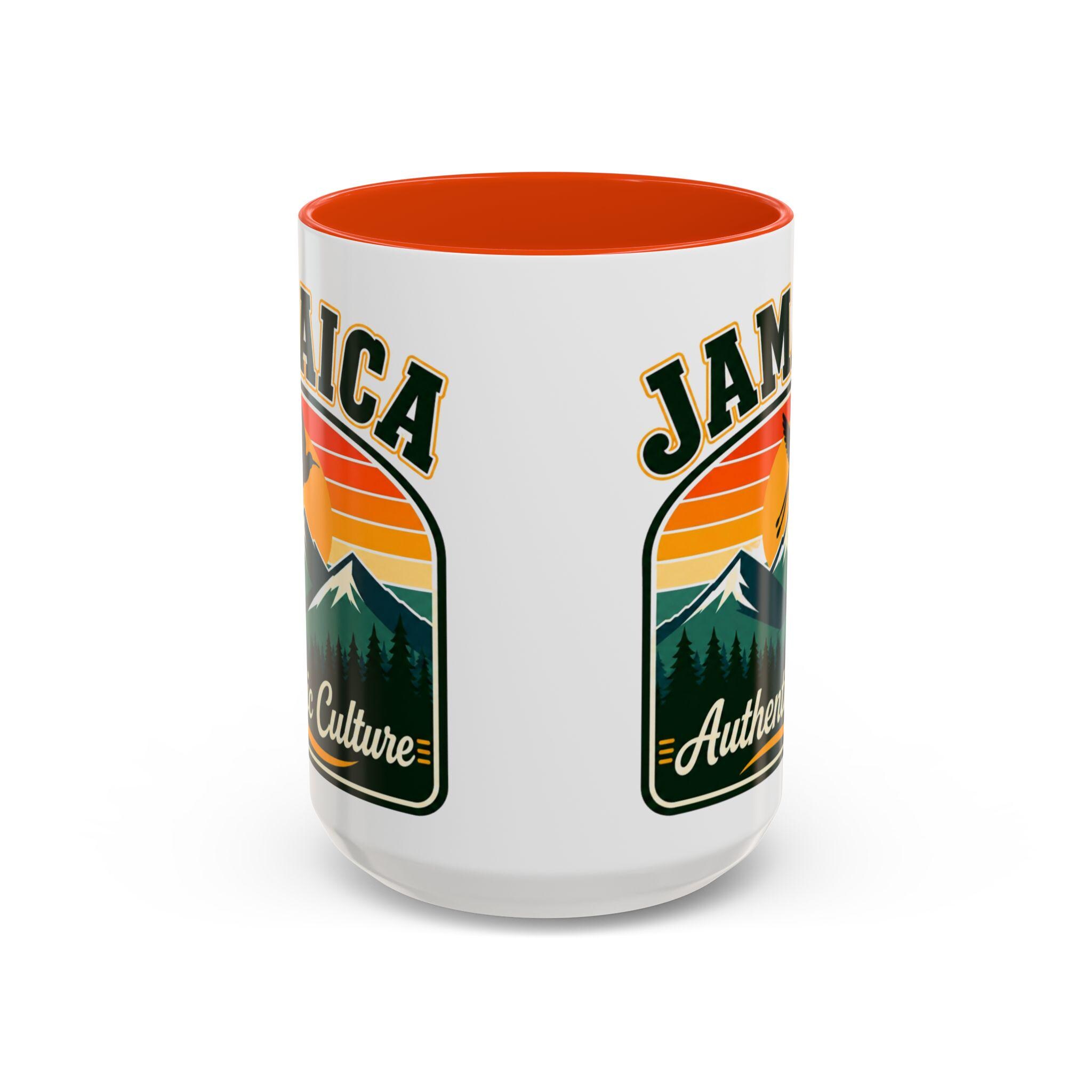 Jamaica Retro Coffee Mug. Doctor Bird Blue Mountains Accent Cup Jamaican Souvenir Gift. Ceramic Tea Mug 11oz 15oz, product view 12