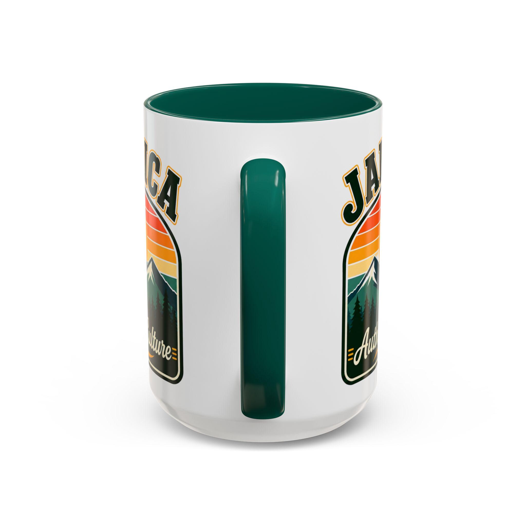 Jamaica Retro Coffee Mug. Doctor Bird Blue Mountains Accent Cup Jamaican Souvenir Gift. Ceramic Tea Mug 11oz 15oz, product view 15