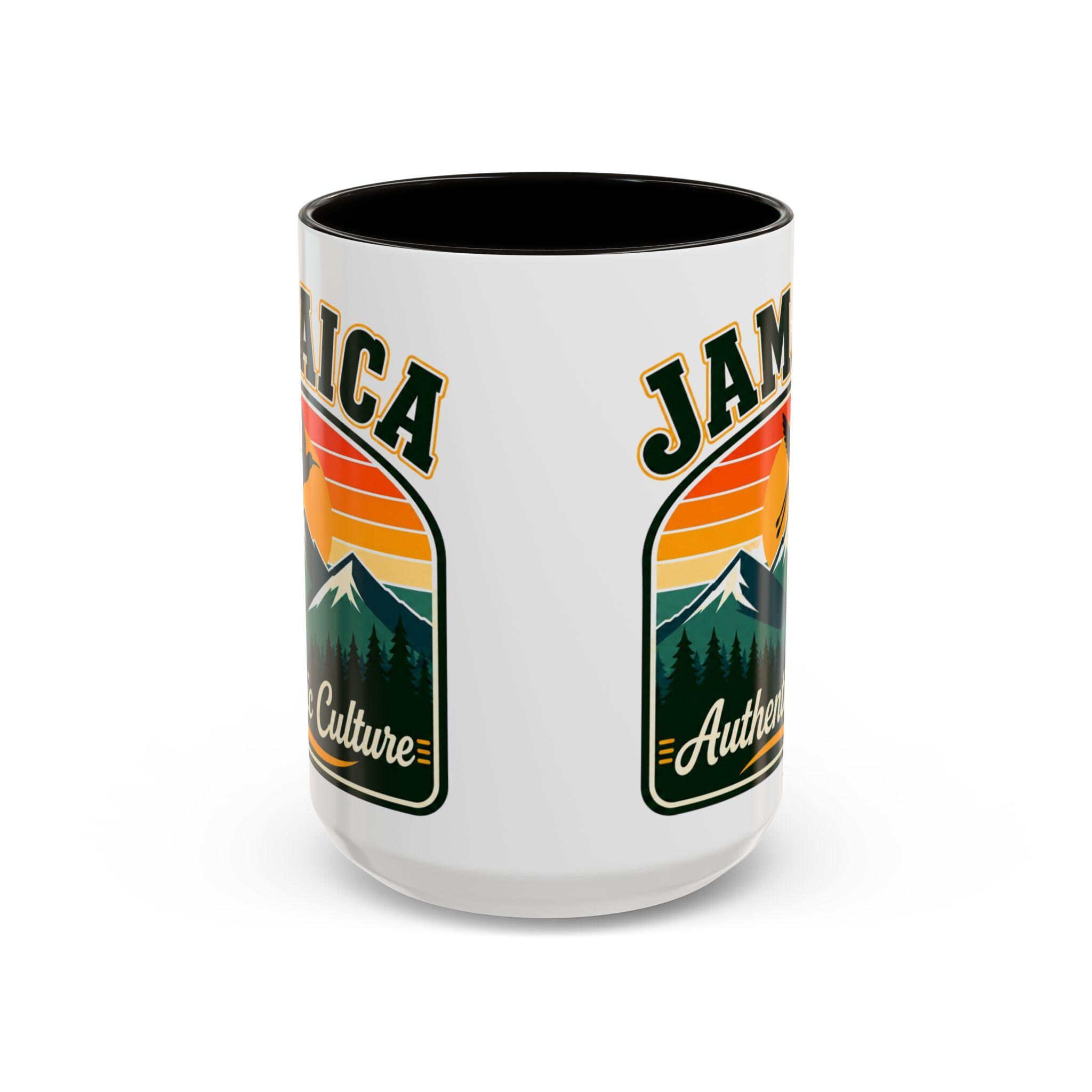 Jamaica Retro Coffee Mug. Doctor Bird Blue Mountains Accent Cup Jamaican Souvenir Gift. Ceramic Tea Mug 11oz 15oz, product view 18