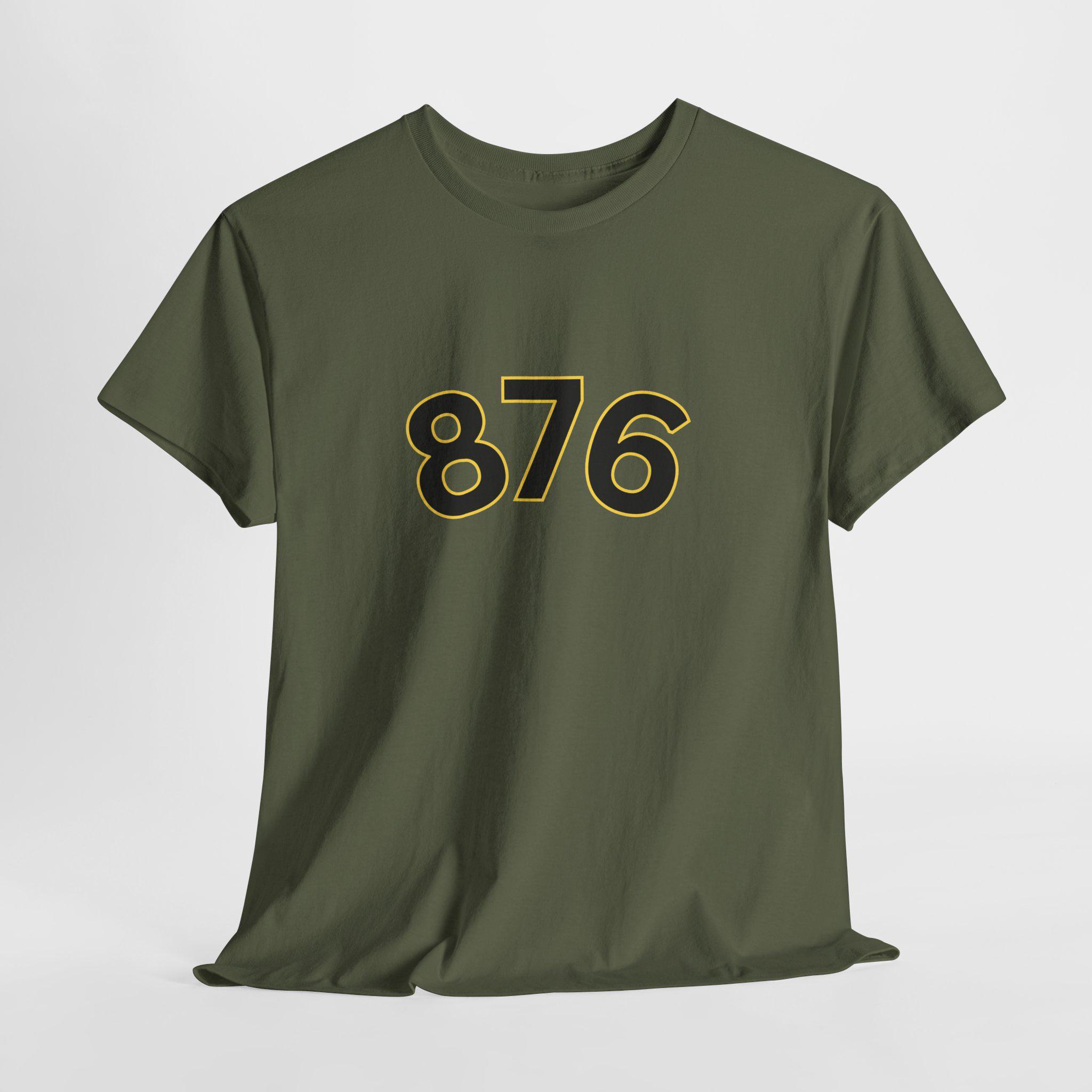 876 Jamaica Shirt with Back Print, Kingston Jamaica Culture Graphic Tee., product view 8