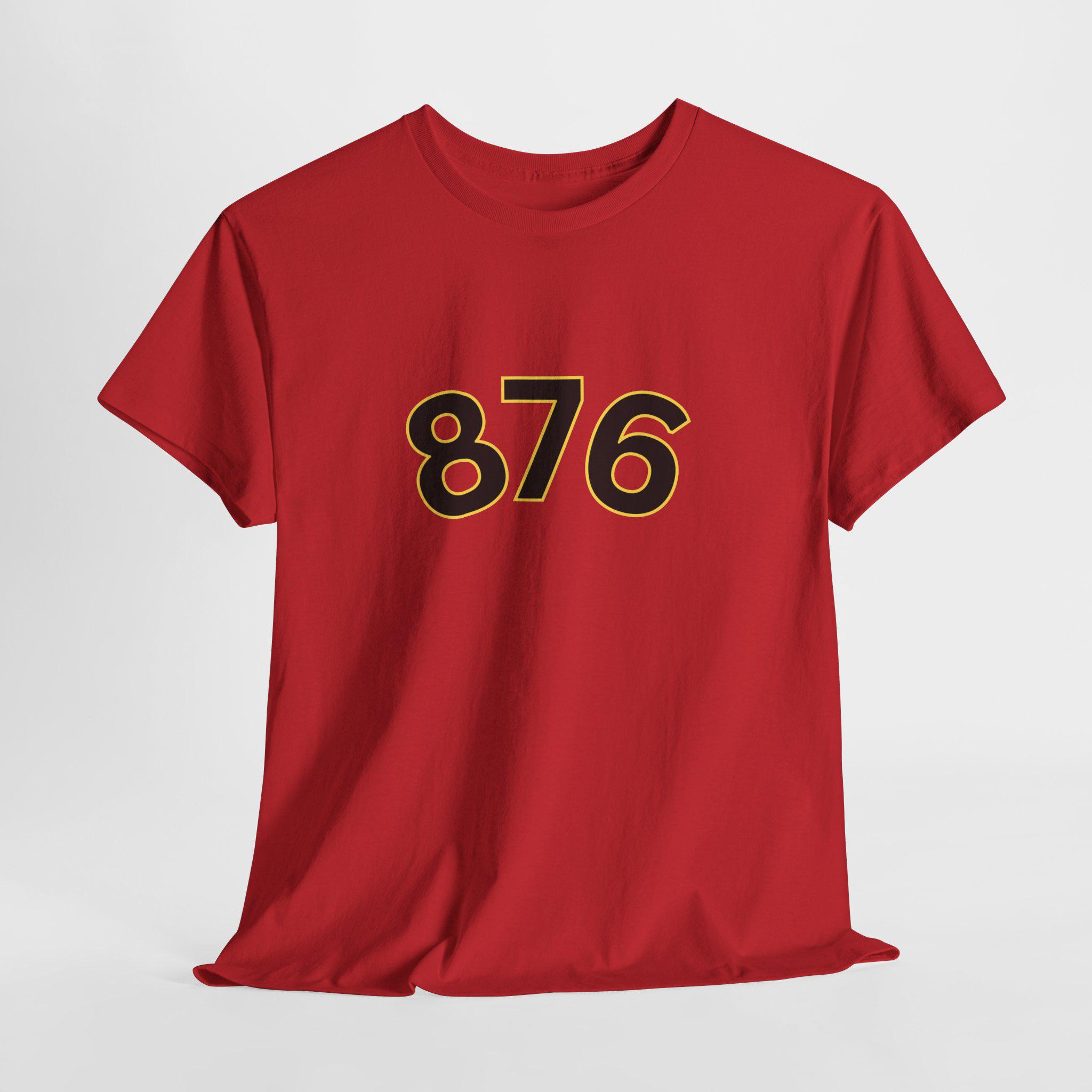 876 Jamaica Shirt with Back Print, Kingston Jamaica Culture Graphic Tee., product view 9