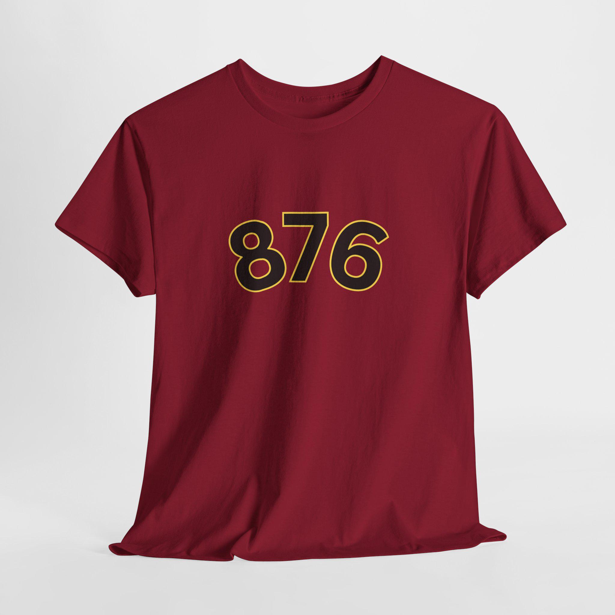 876 Jamaica Shirt with Back Print, Kingston Jamaica Culture Graphic Tee., product view 10