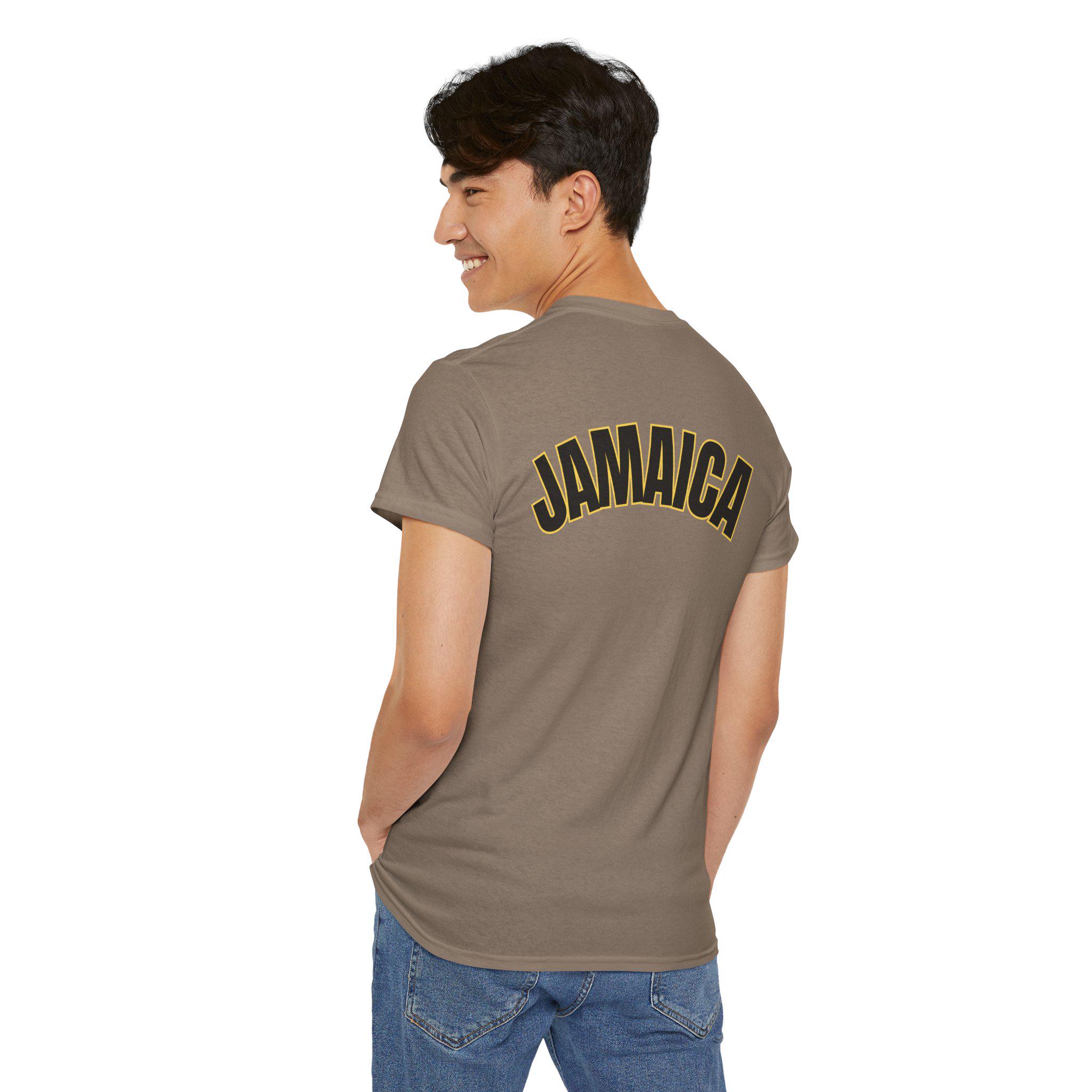 876 Jamaica Shirt with Back Print, Kingston Jamaica Culture Graphic Tee., product view 15