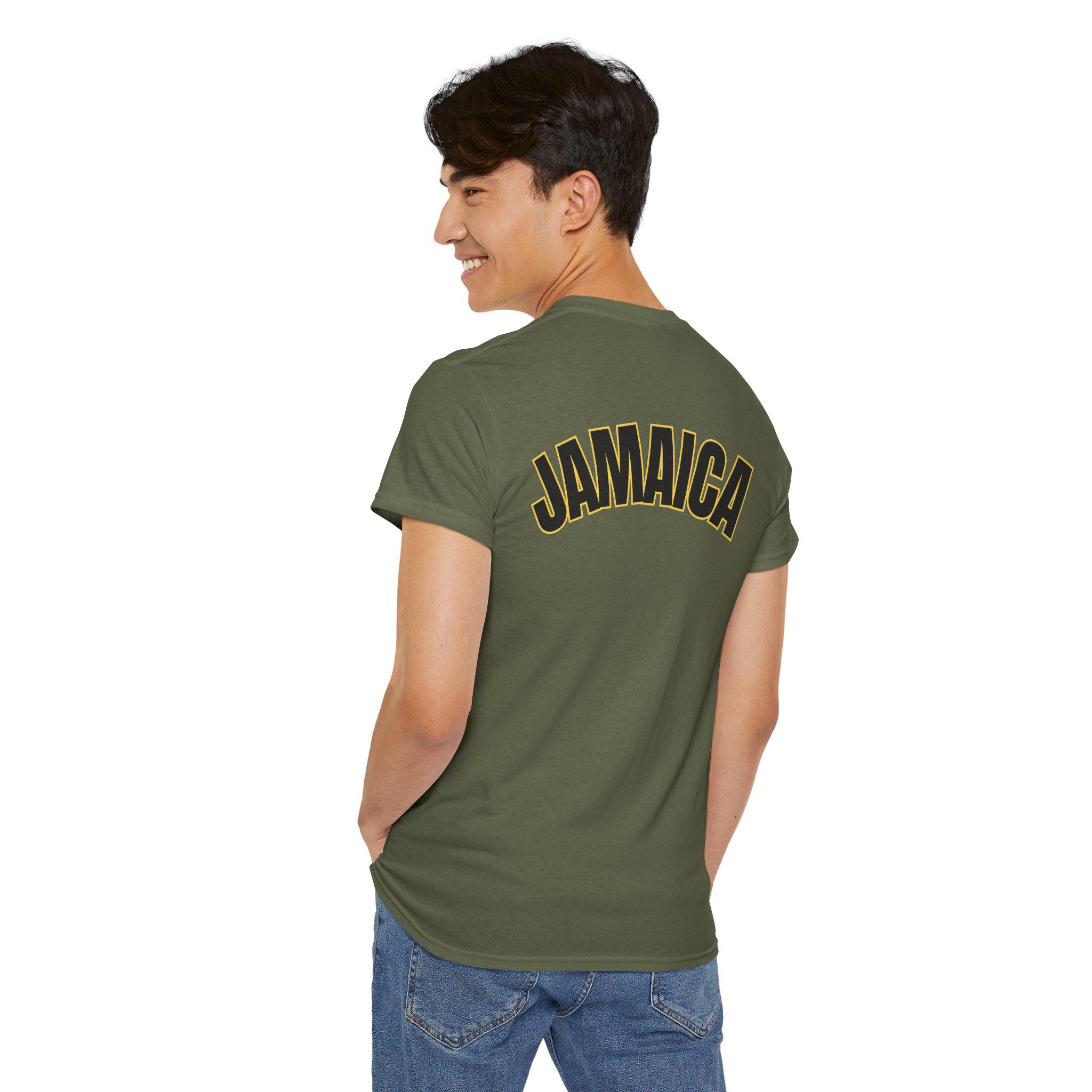 876 Jamaica Shirt with Back Print, Kingston Jamaica Culture Graphic Tee., product view 17