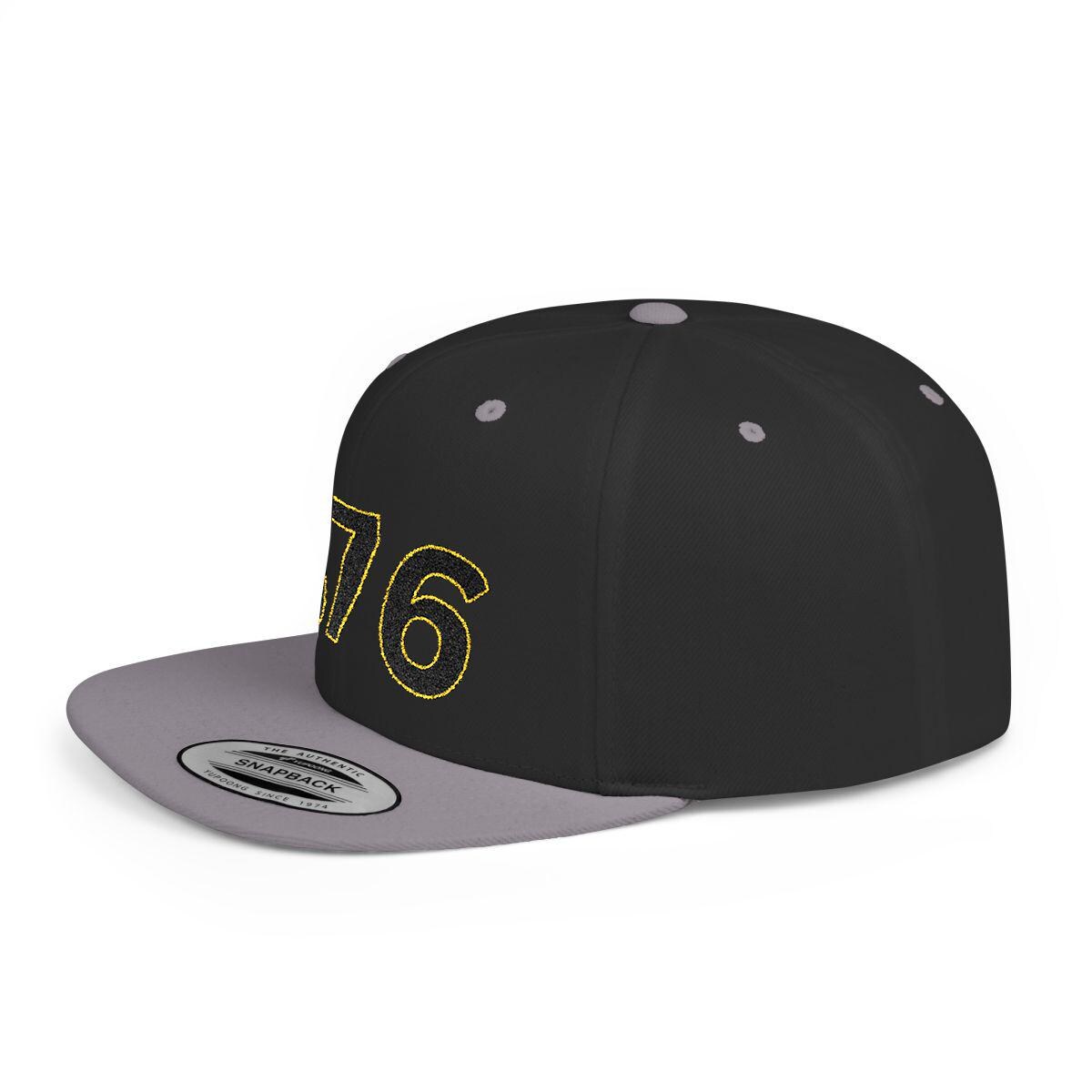 876 Jamaica Snapback Hat. Jamaica Area Code Cap. Caribbean Pride Flat Bill Streetwear Gift, product view 15