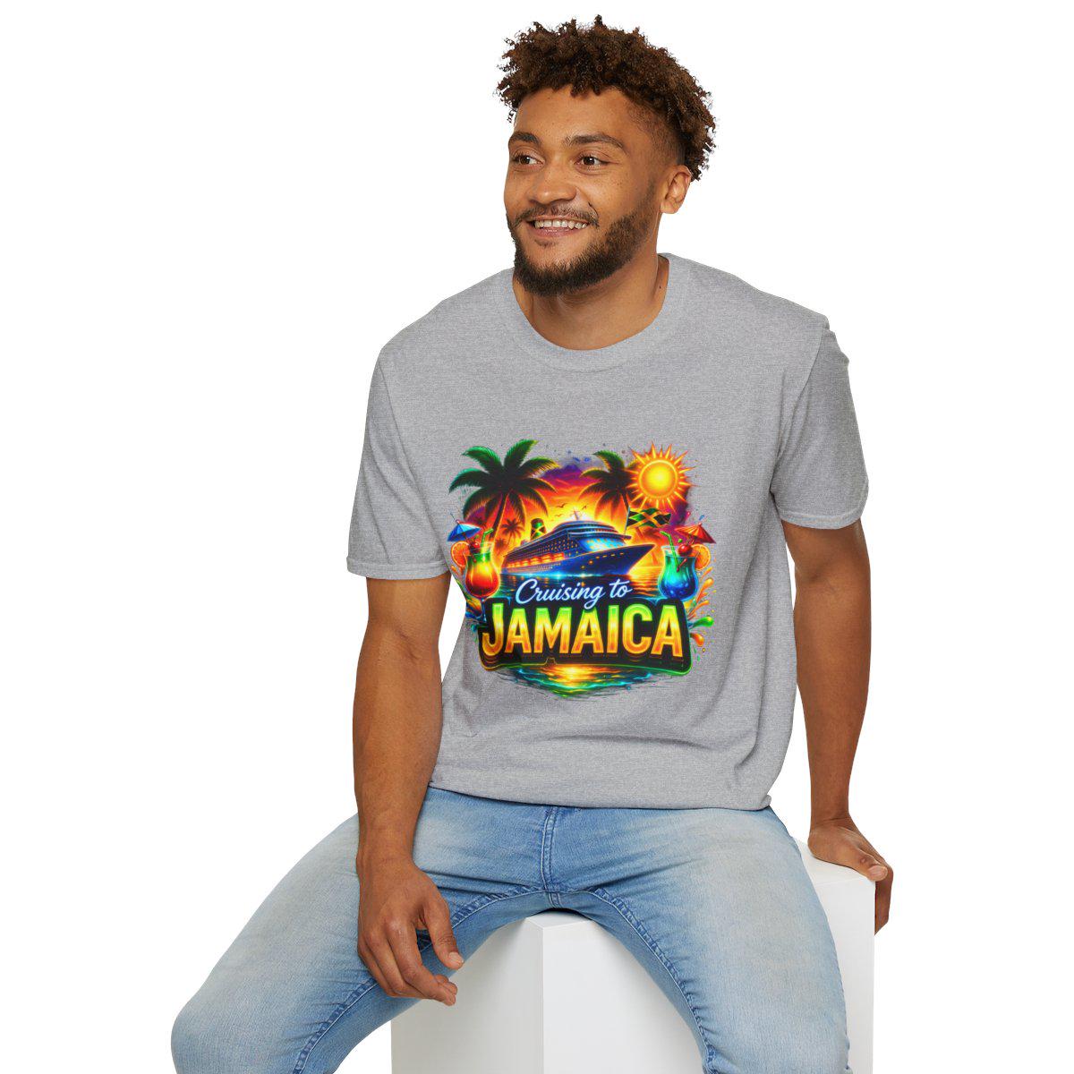 Cruising to Jamaica Cruise Ship Shirt, Tropical Sunset Vacation Tee, product view 12