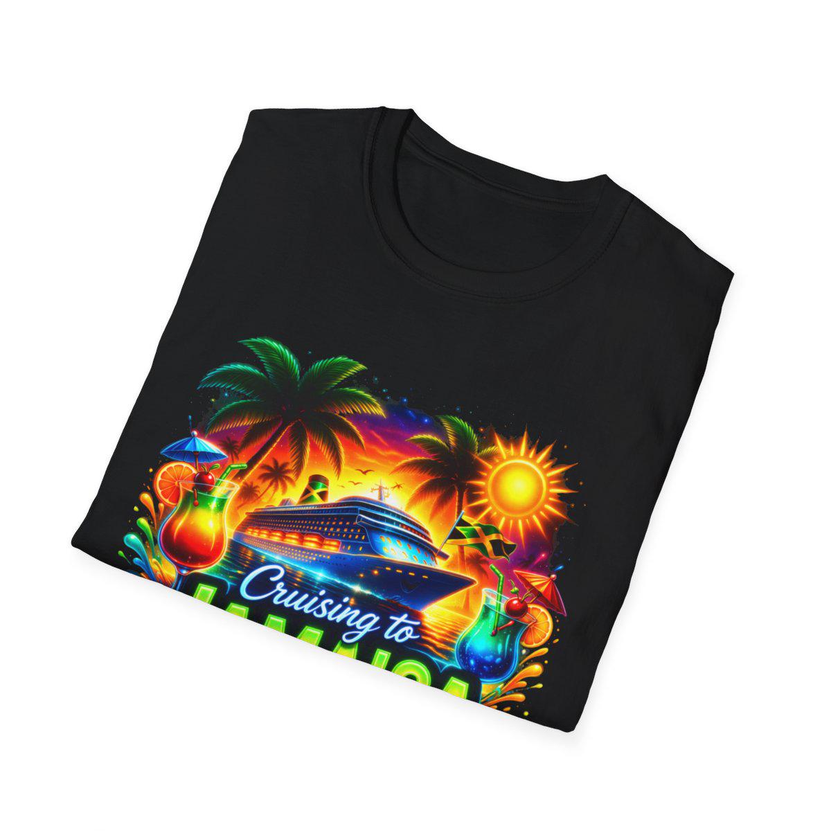 Cruising to Jamaica Cruise Ship Shirt, Tropical Sunset Vacation Tee, product view 13