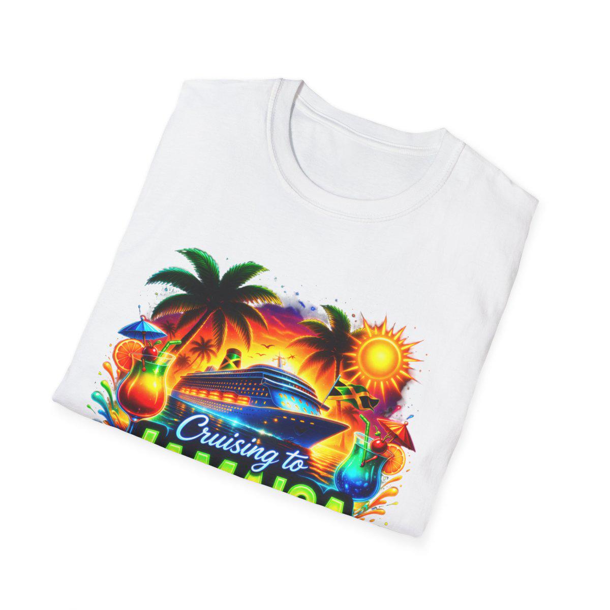 Cruising to Jamaica Cruise Ship Shirt, Tropical Sunset Vacation Tee, product view 14