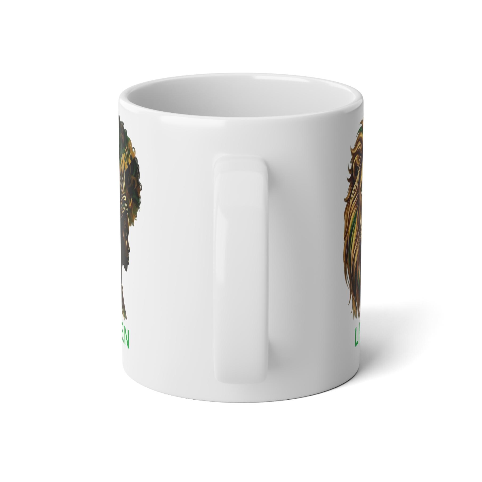 Lion Queen 20oz jumbo Ceramic Mug , African Queen Artwork Coffee Cup, Gift For Her, product view 6