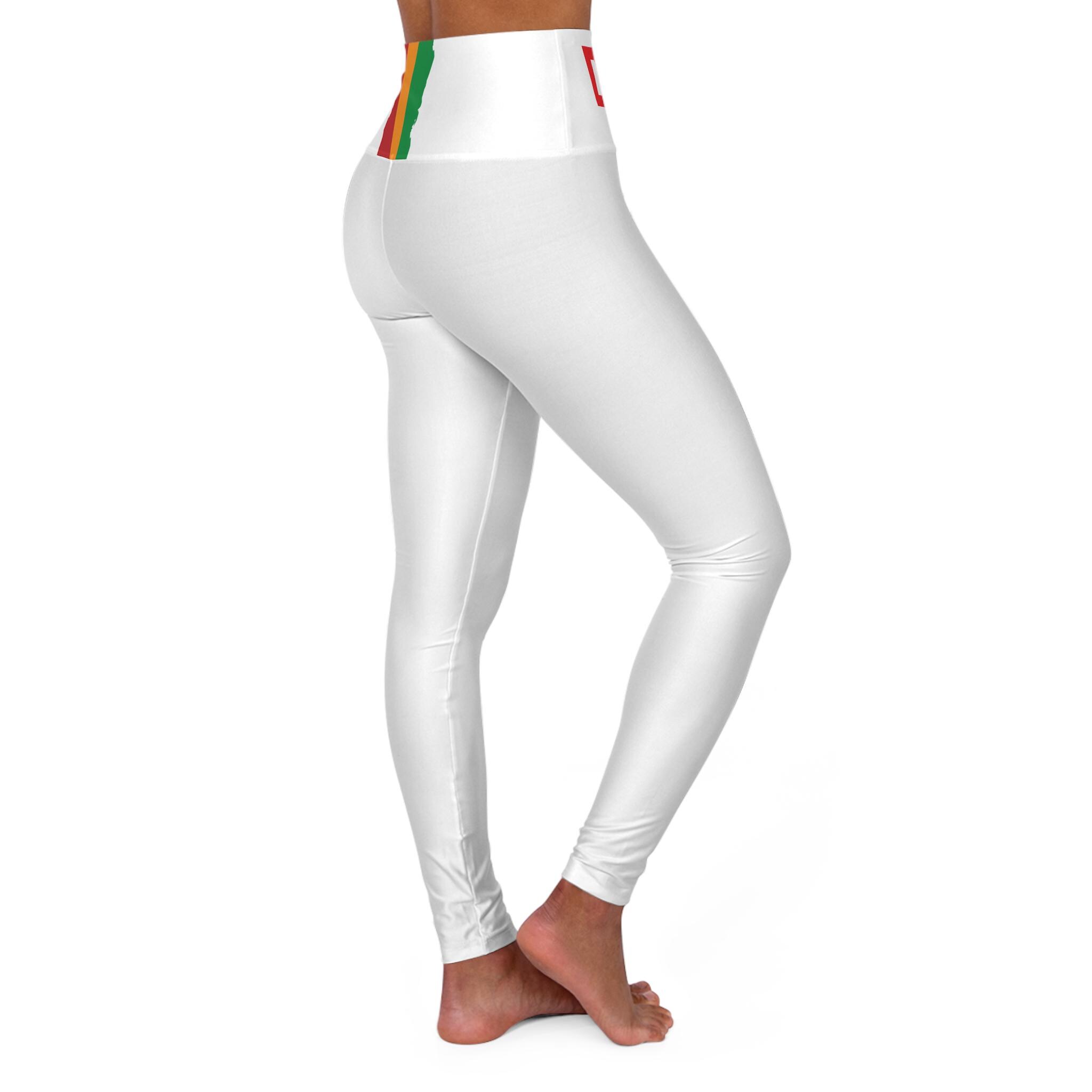 Different From Them Leggings, Inspirational Yoga Pants, Motivational Workout Tights for Women, product view 4