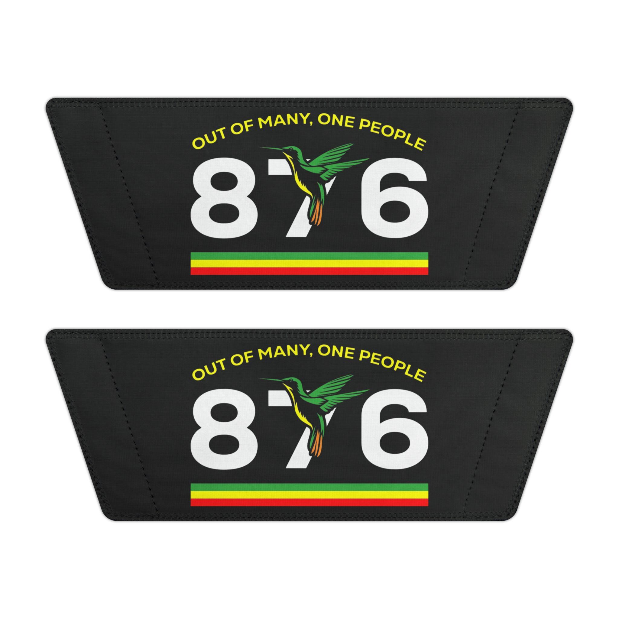 Jamaican Flag Slides, 876 Area Code Beach Pool Sandals, Removable Straps, product view 11