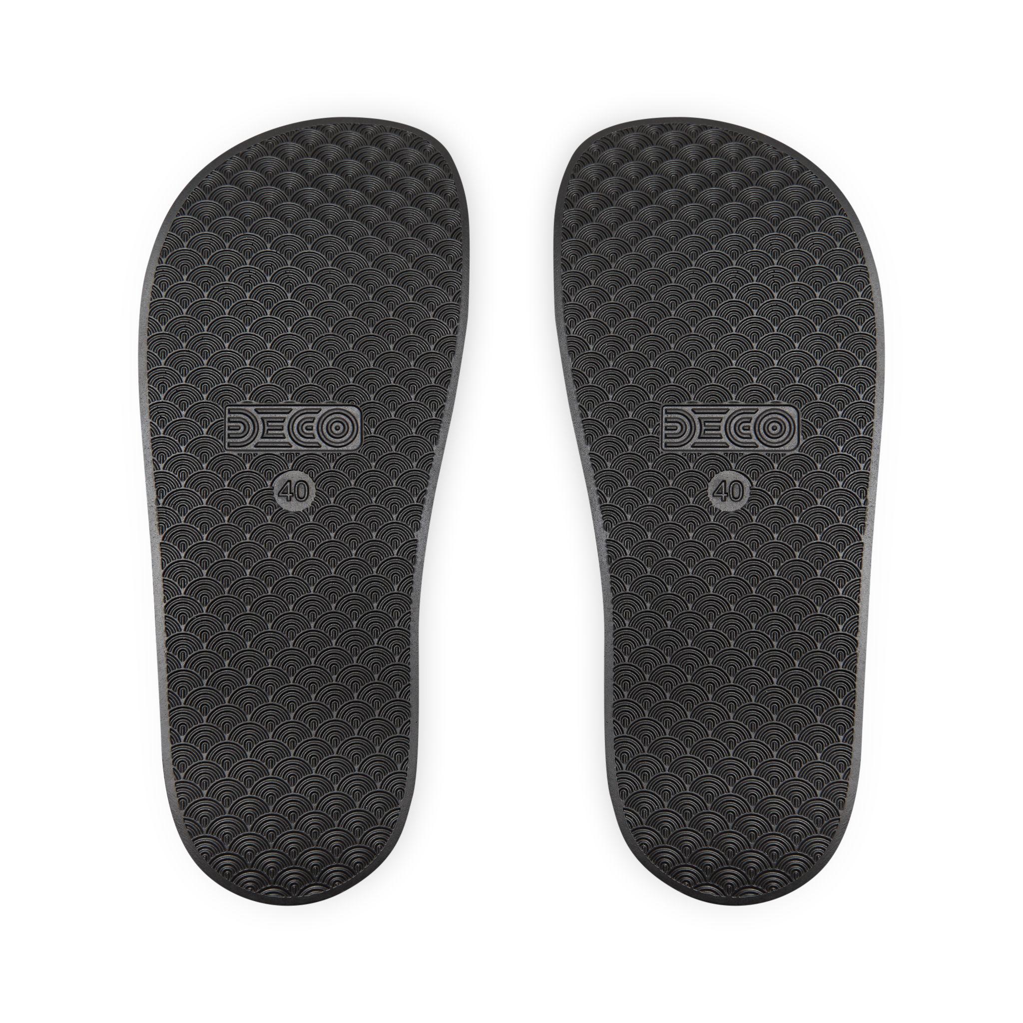 Jamaican Flag Slides, 876 Area Code Beach Pool Sandals, Removable Straps, product view 16