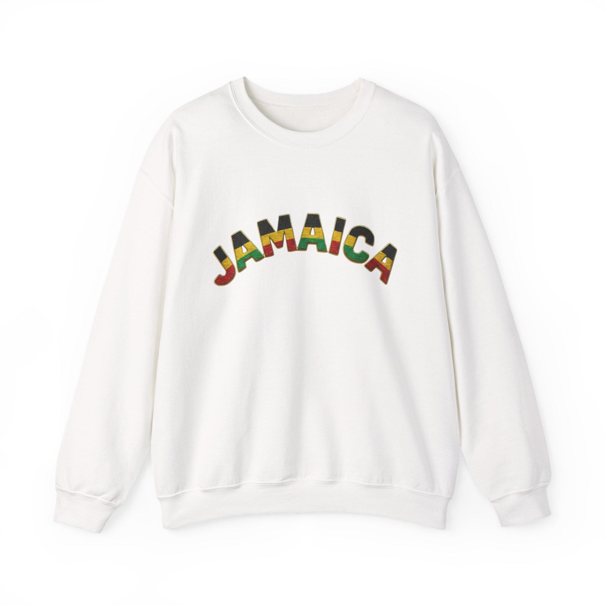 Jamaica Crewneck Sweatshirt. Unisex Cozy Pullover, Jamaica Graphic Sweater, product view 5