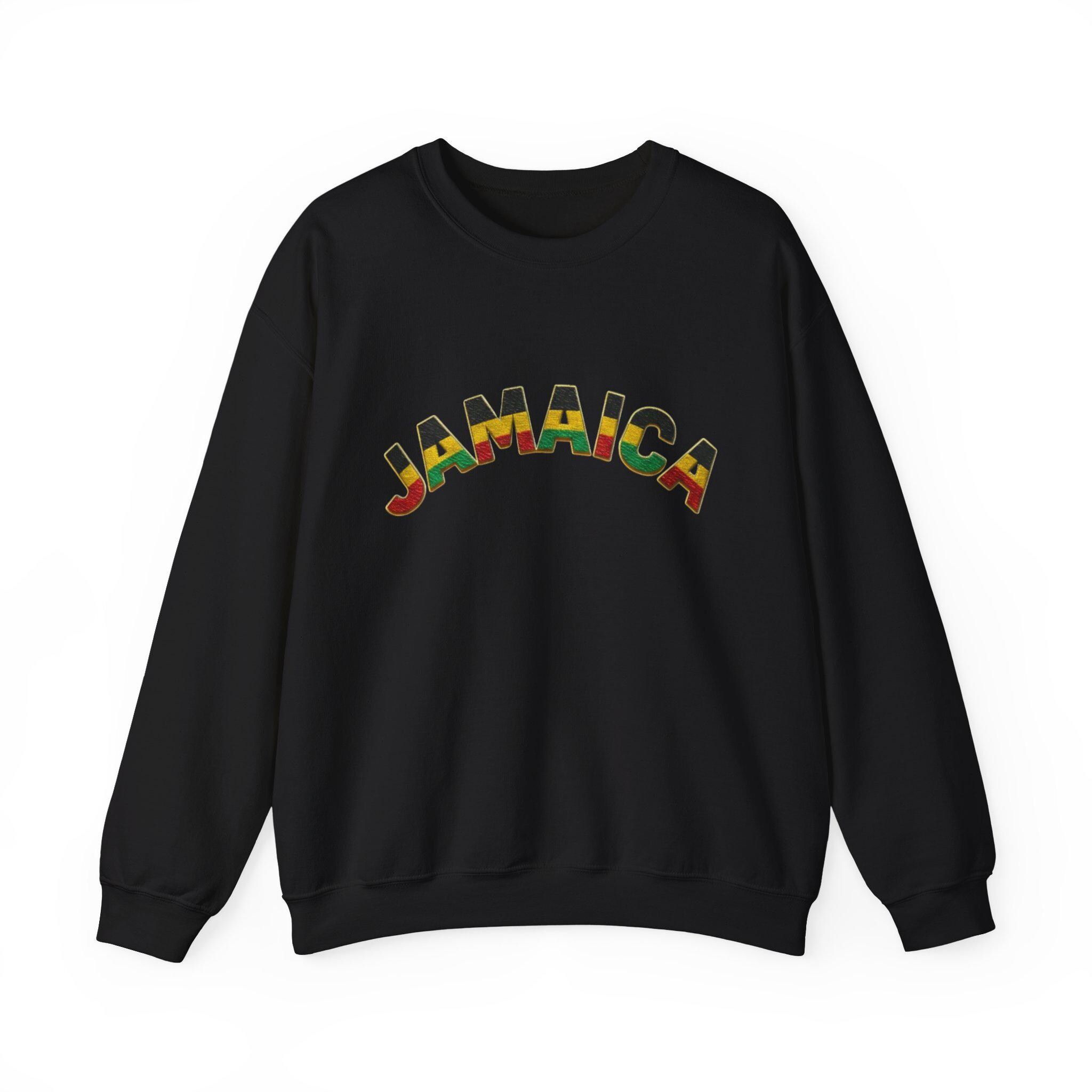 Jamaica Crewneck Sweatshirt. Unisex Cozy Pullover, Jamaica Graphic Sweater, product view 6
