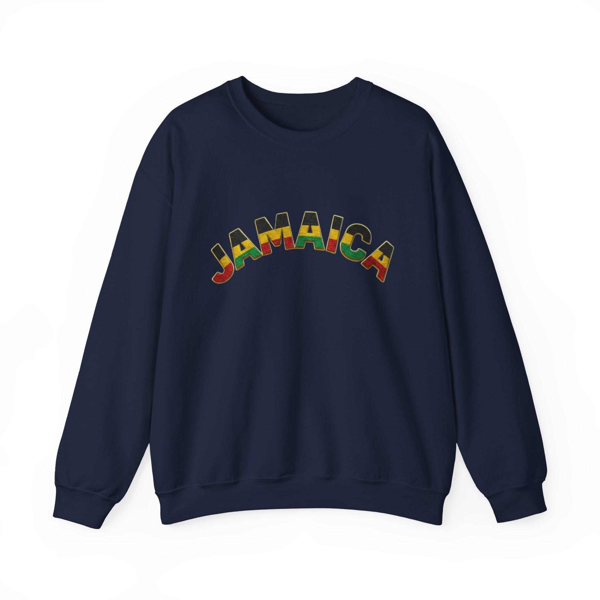 Jamaica Crewneck Sweatshirt. Unisex Cozy Pullover, Jamaica Graphic Sweater, product view 8