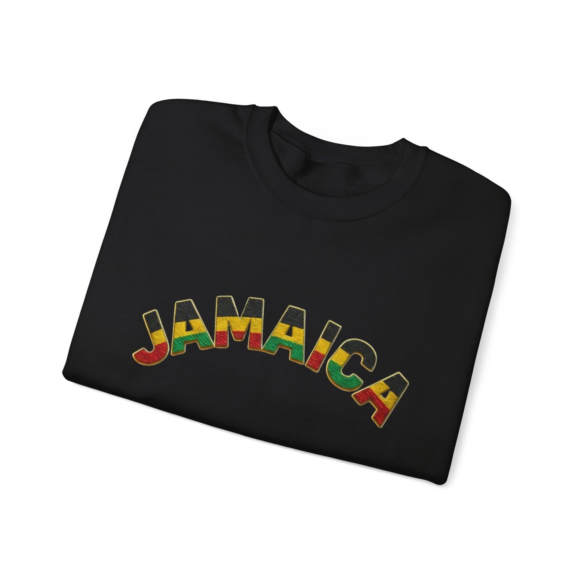 Jamaica Crewneck Sweatshirt. Unisex Cozy Pullover, Jamaica Graphic Sweater, product view 10
