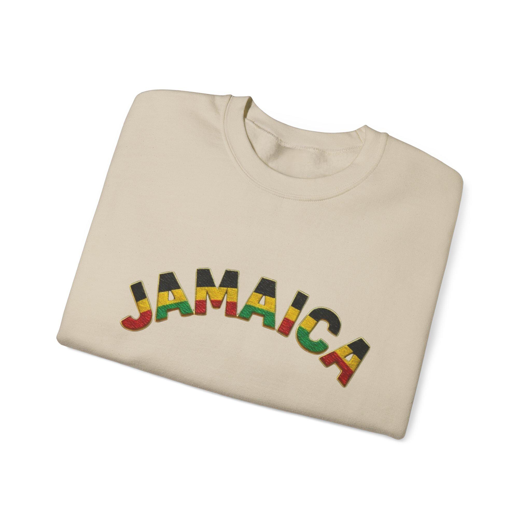 Jamaica Crewneck Sweatshirt. Unisex Cozy Pullover, Jamaica Graphic Sweater, product view 11