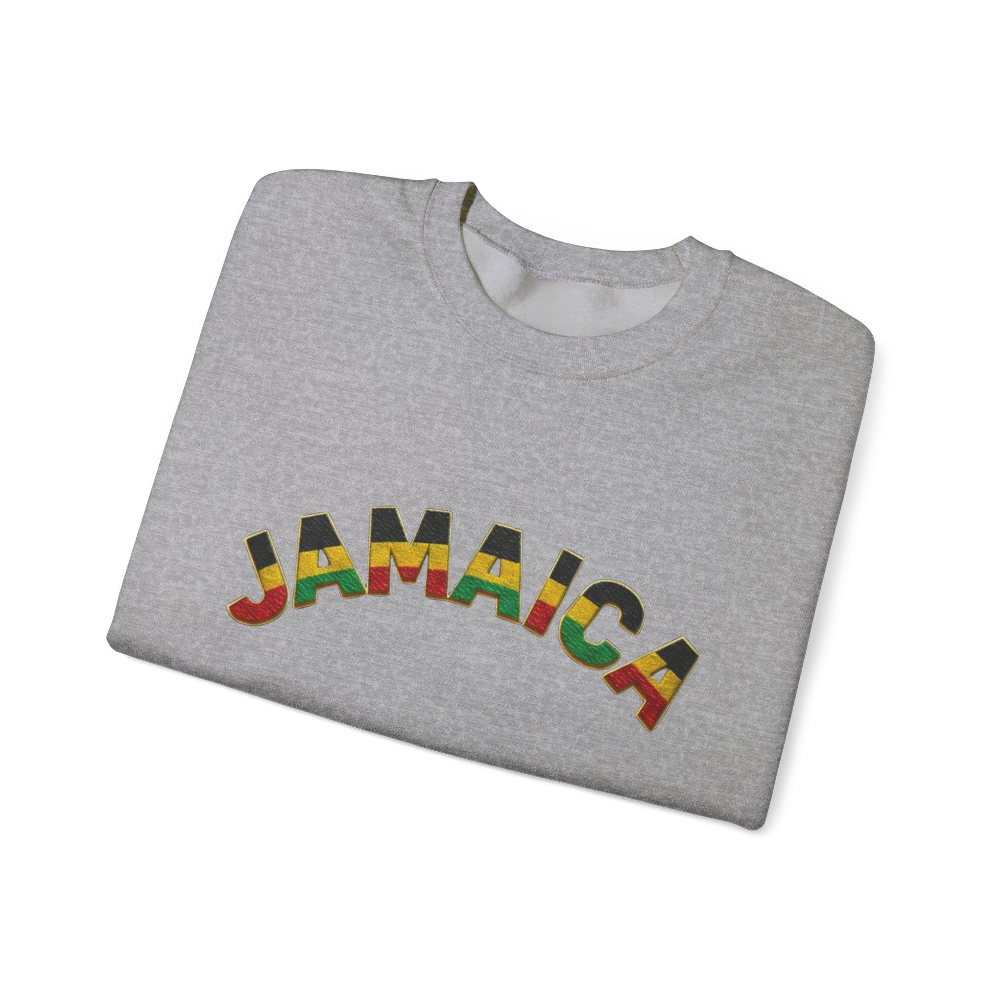 Jamaica Crewneck Sweatshirt. Unisex Cozy Pullover, Jamaica Graphic Sweater, product view 12