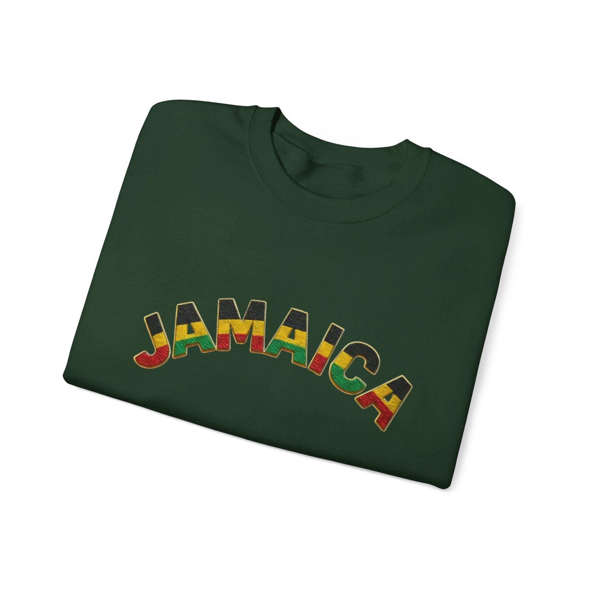 Jamaica Crewneck Sweatshirt. Unisex Cozy Pullover, Jamaica Graphic Sweater, product view 13