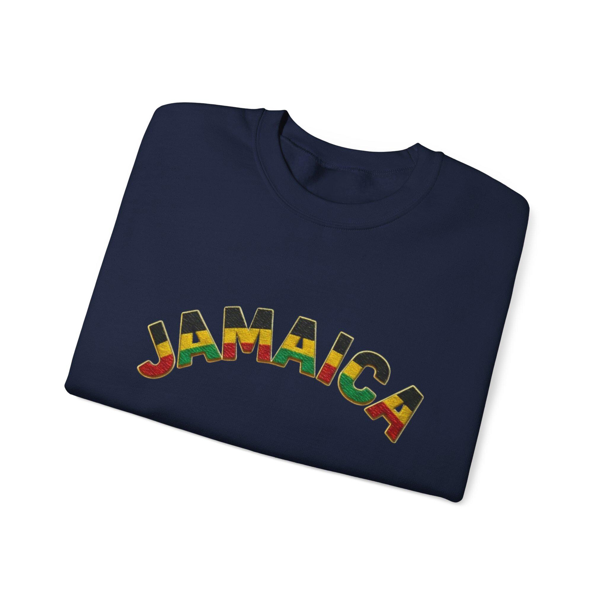 Jamaica Crewneck Sweatshirt. Unisex Cozy Pullover, Jamaica Graphic Sweater, product view 15