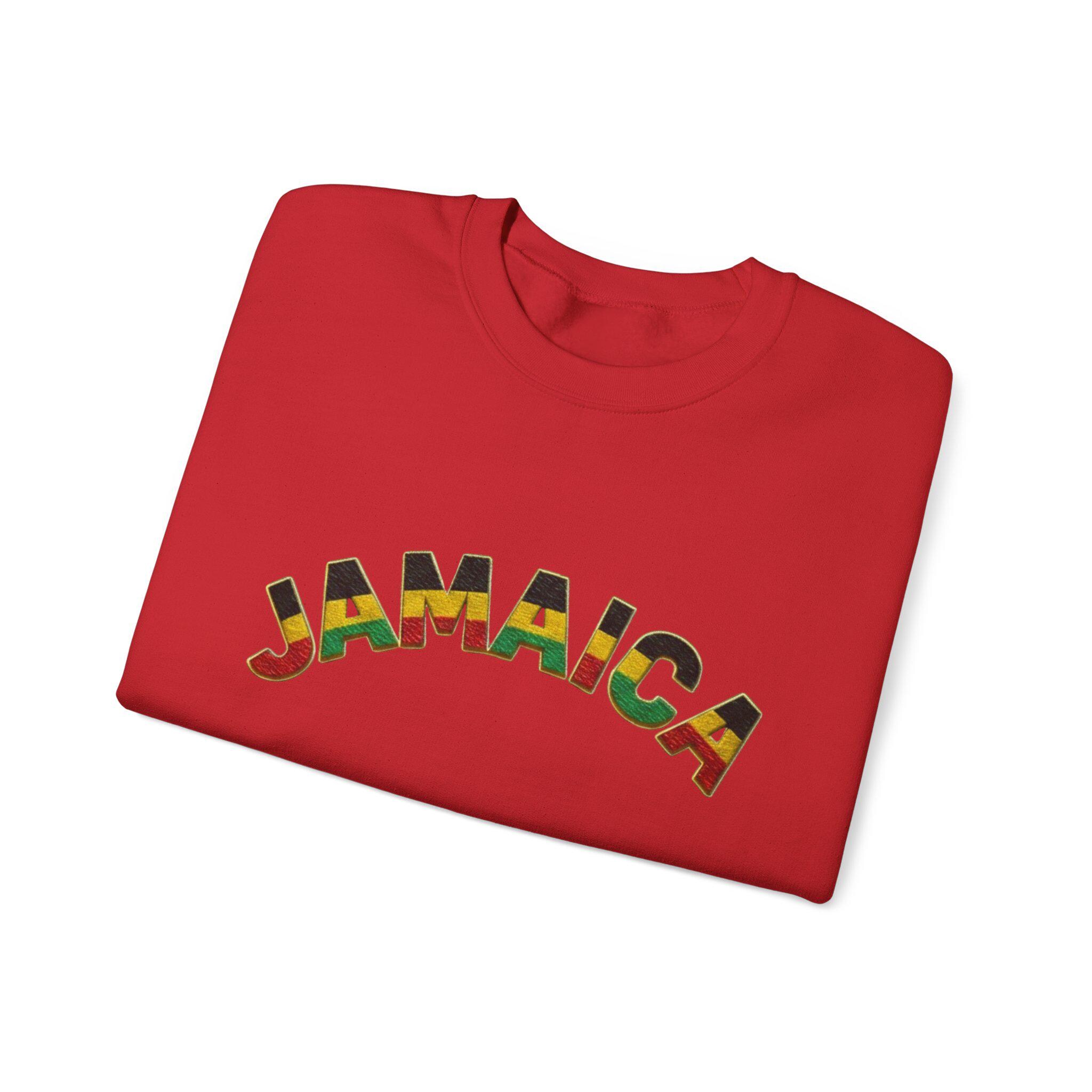 Jamaica Crewneck Sweatshirt. Unisex Cozy Pullover, Jamaica Graphic Sweater, product view 16