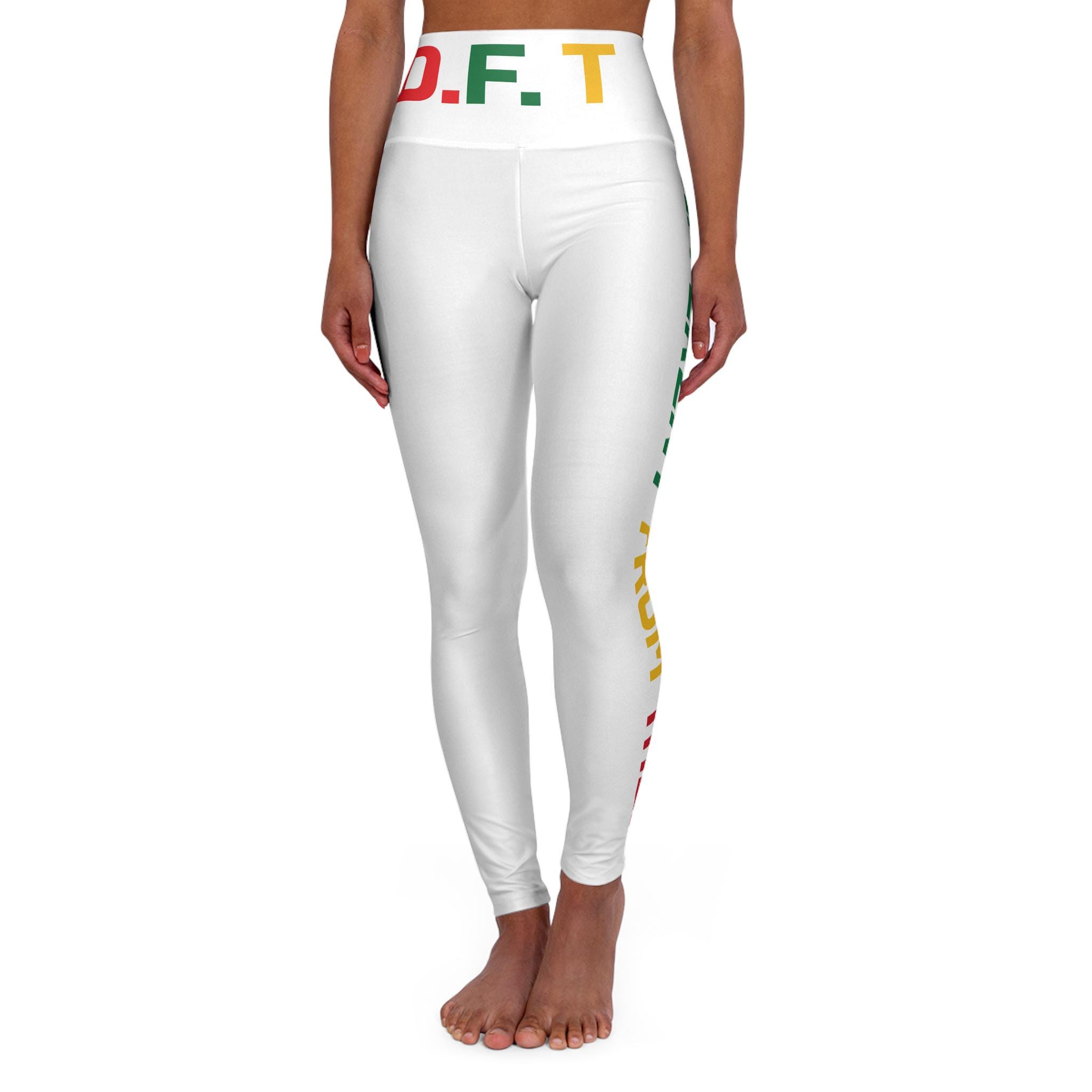 Different From Them Leggings, Inspirational High Waisted Yoga Pants, Motivational Workout Tights for Women, product view 6
