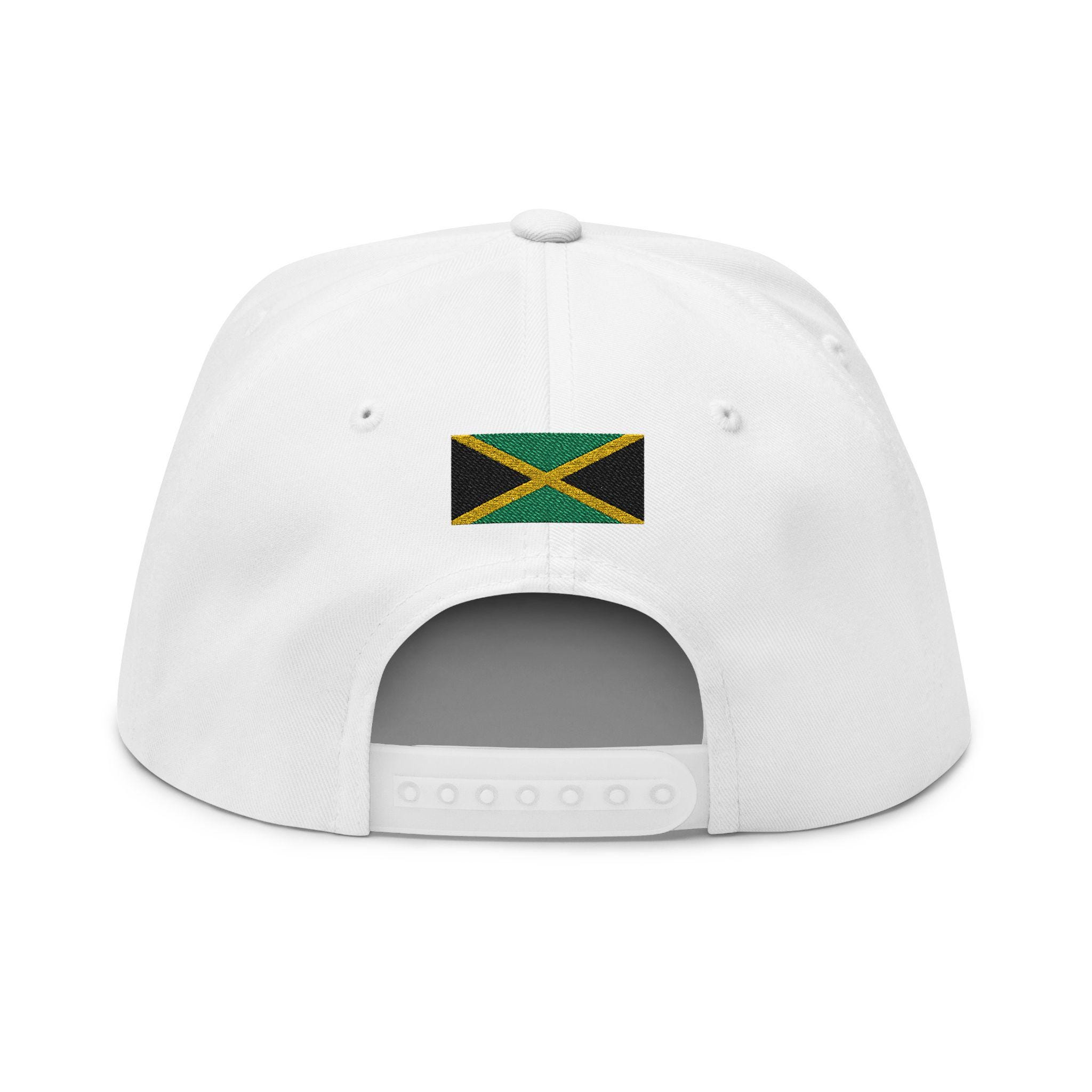Kingston Jamaica Snapback Hat, Embroidered Flat Bill Cap, Jamaican Flag Streetwear, Unisex Gift., product view 14