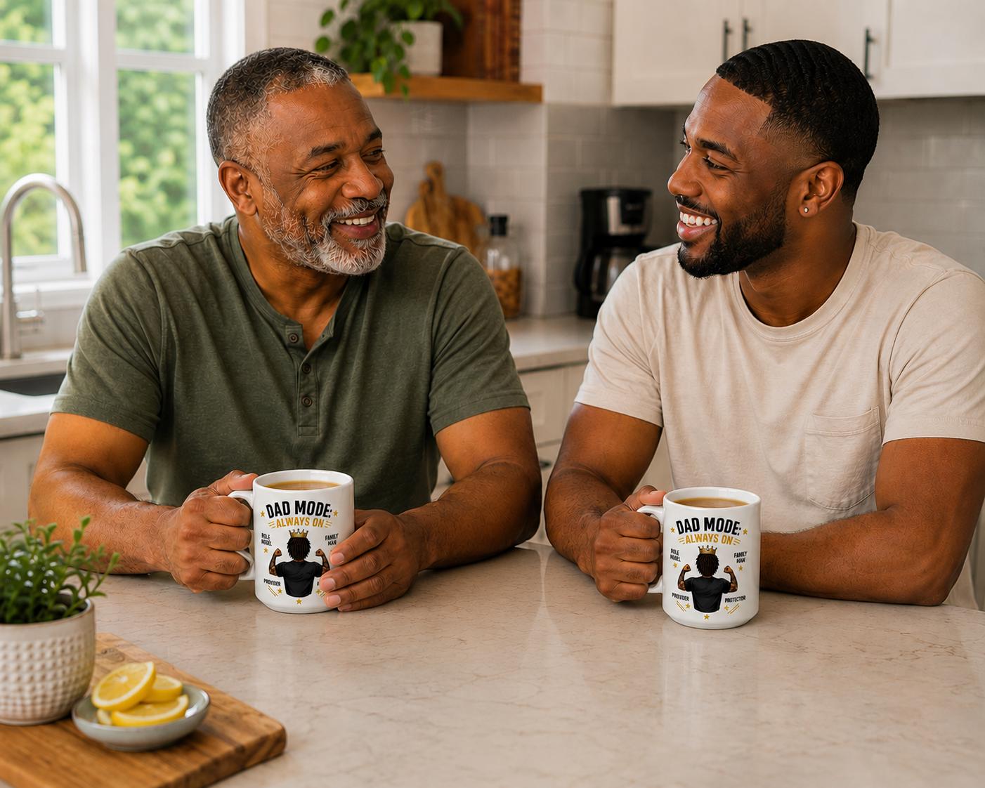 Dad Mode Always On 15oz Ceramic Mug, Fatherhood Gift. Lead & BPA Free, product view 10