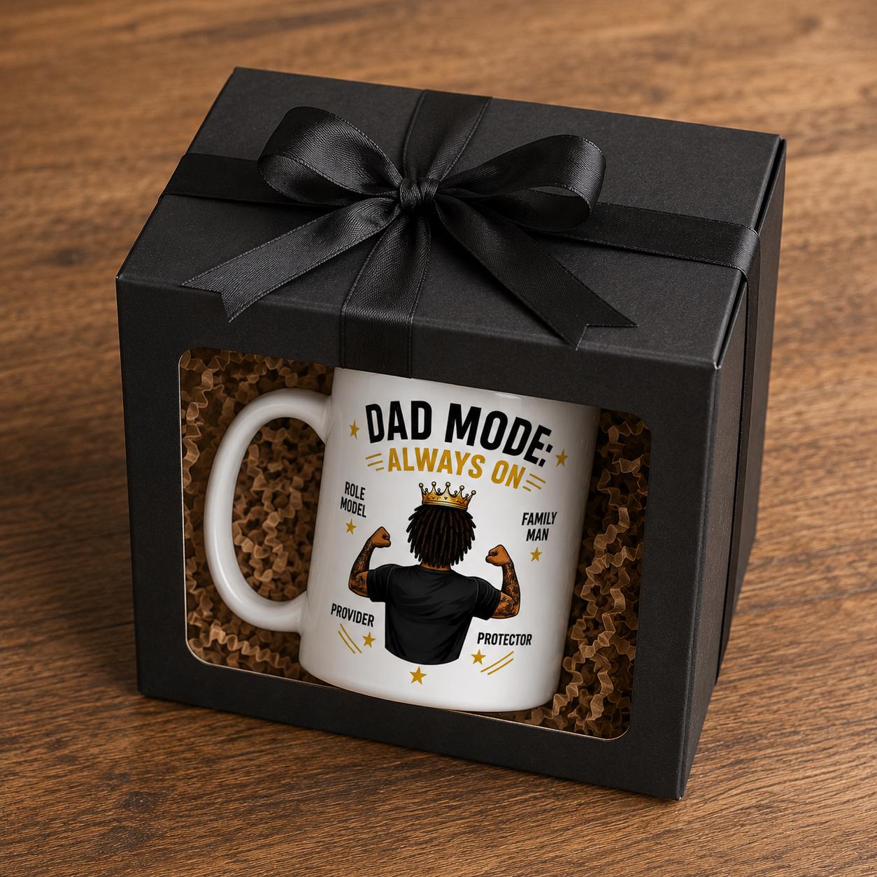 Dad Mode Always On 15oz Ceramic Mug, Fatherhood Gift. Lead & BPA Free, product view 11