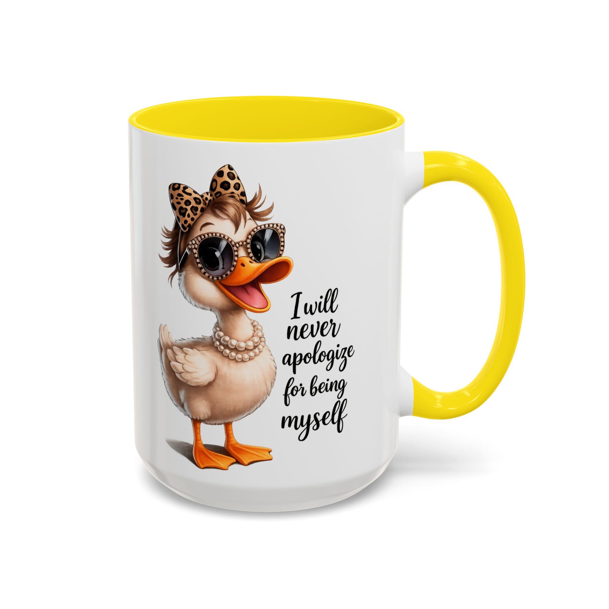 Sassy Duck Coffee Mug Pink Accent, Funny Office Humor, Snarky Coworker Present, Motivational Quote Cup, Animal Lover Ceramic Drinkware, product view 18