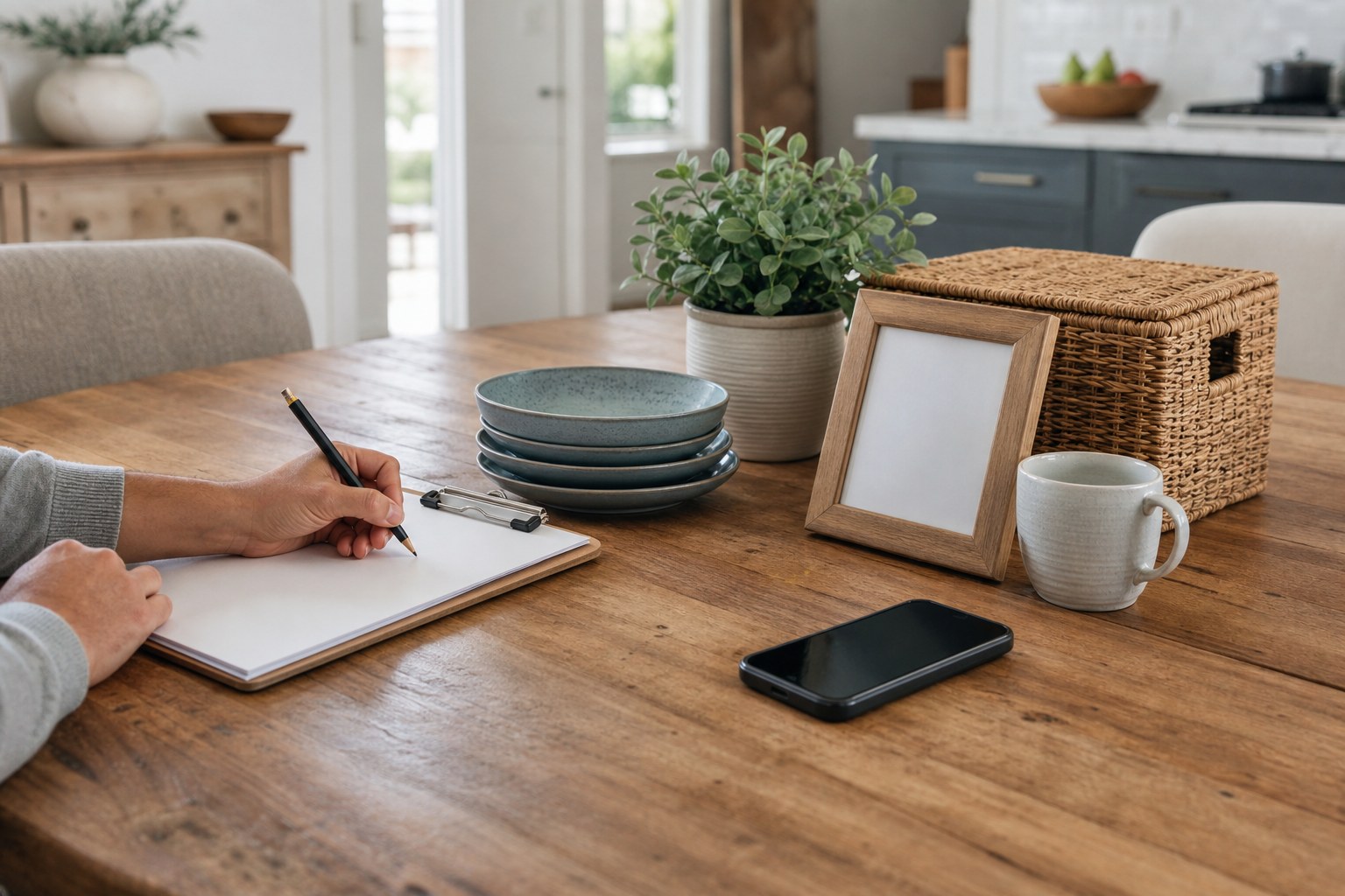 Homeowner making a household inventory