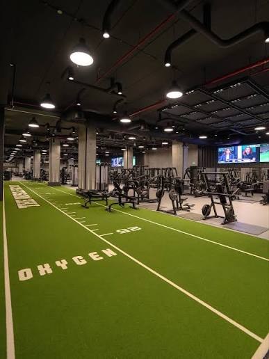 Strength and conditioning gym featured in the Arabian Falcons brochure