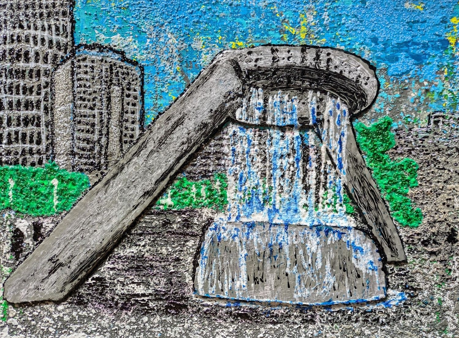 Serenity in Hart Plaza by Dawud Shabazz