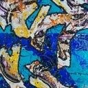 Textured artwork detail by Dawud Shabazz