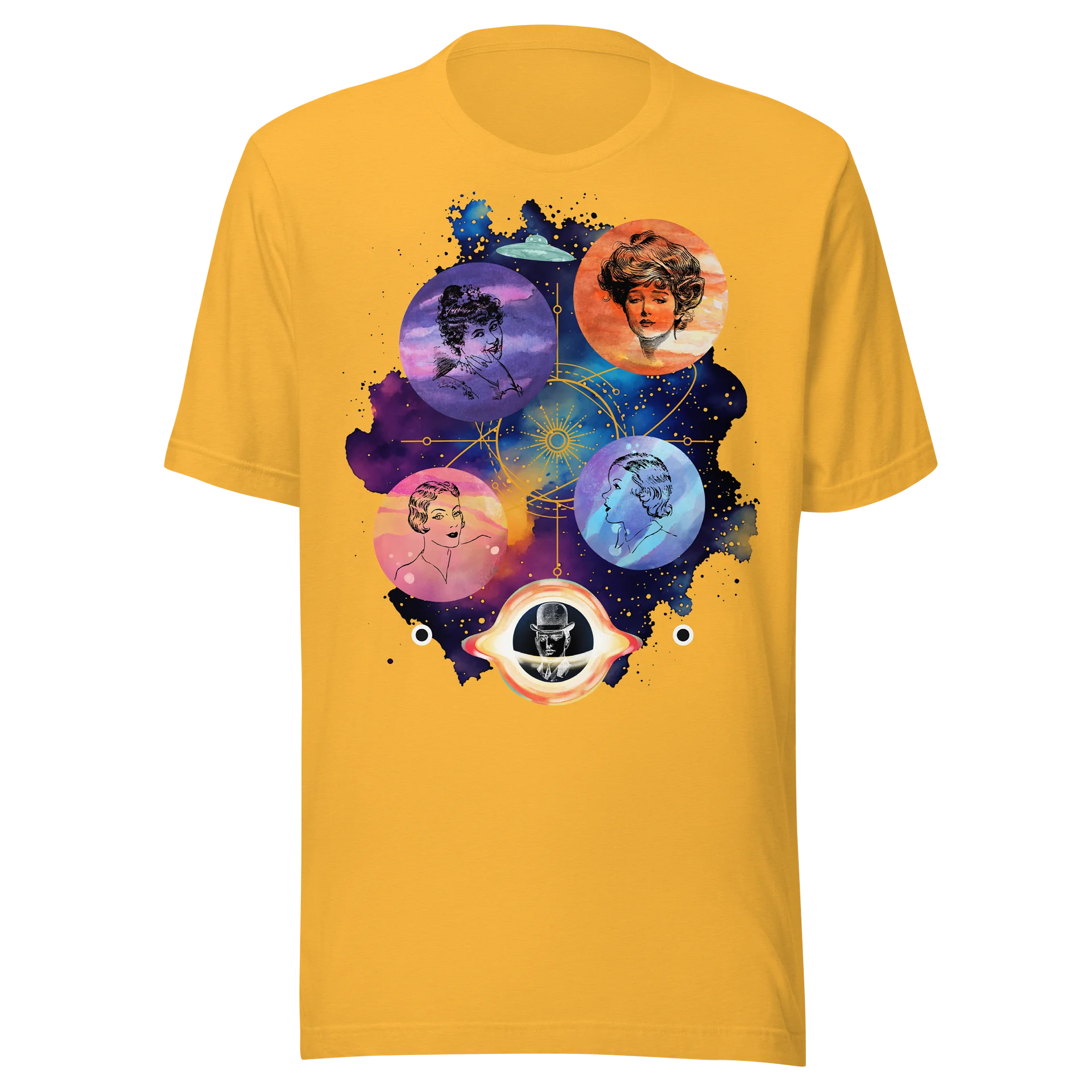 Cosmic Vintage Collage T-Shirt product artwork
