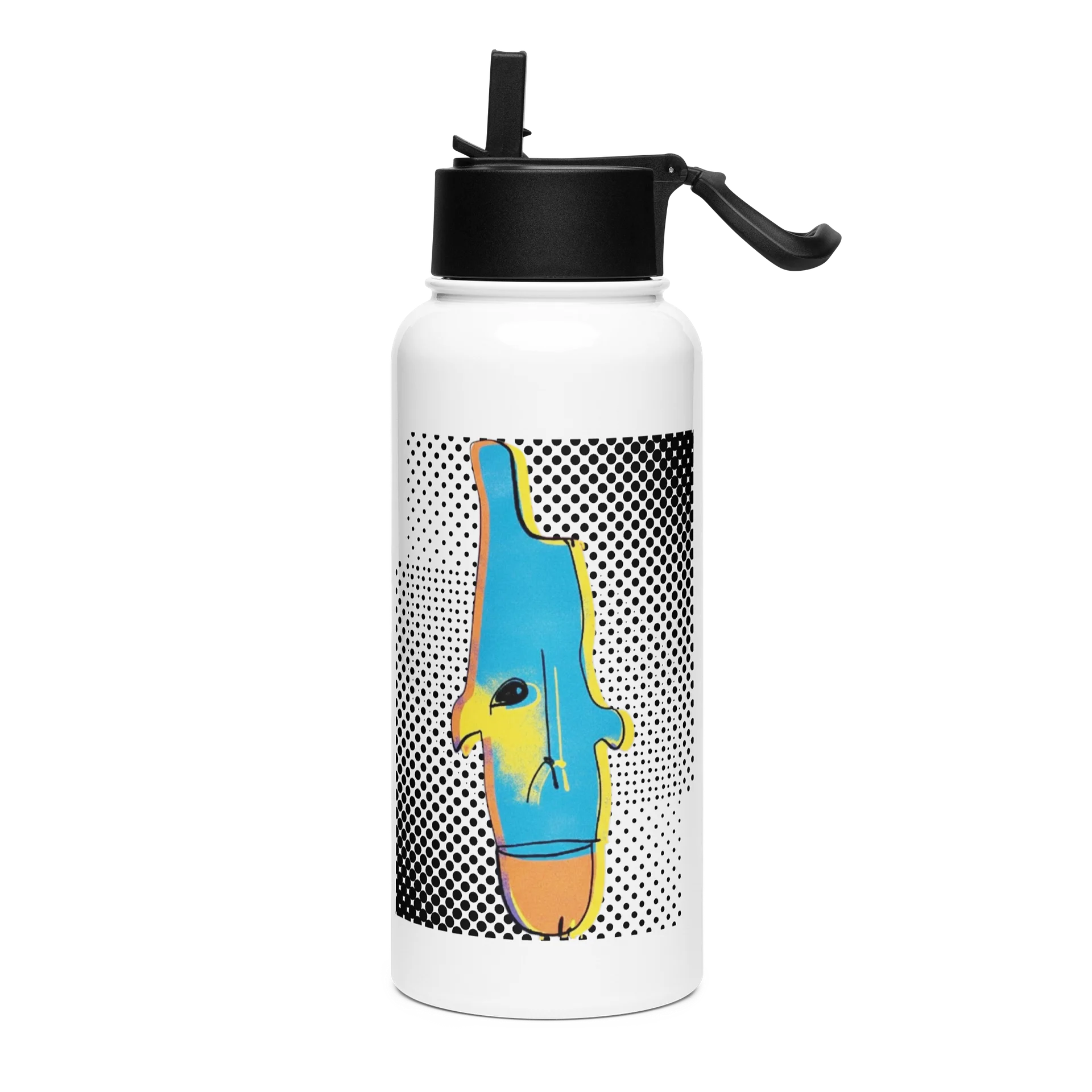 Face Bird Straw Bottle product artwork