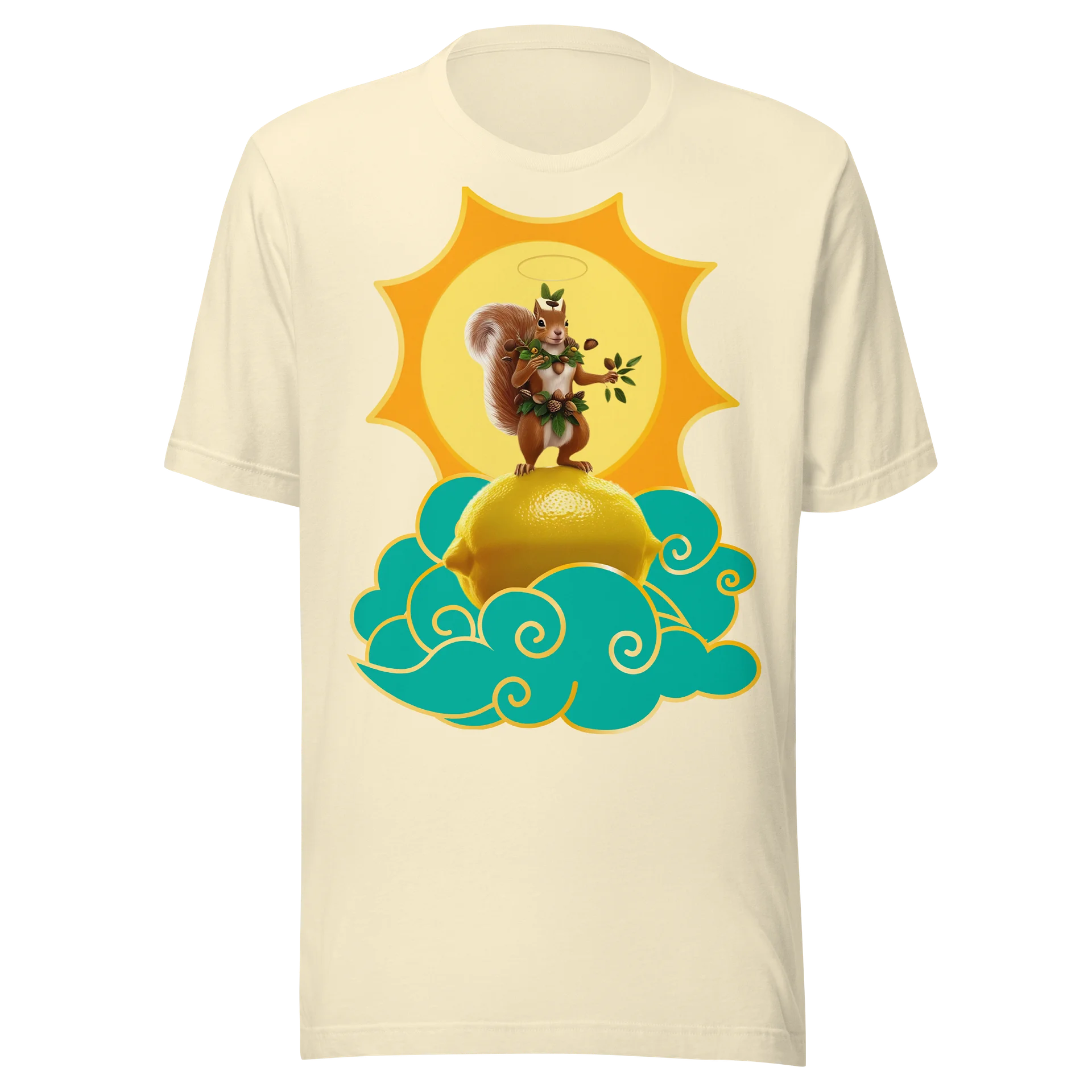 God Squirrel and the Holy Lemon t-shirt product artwork