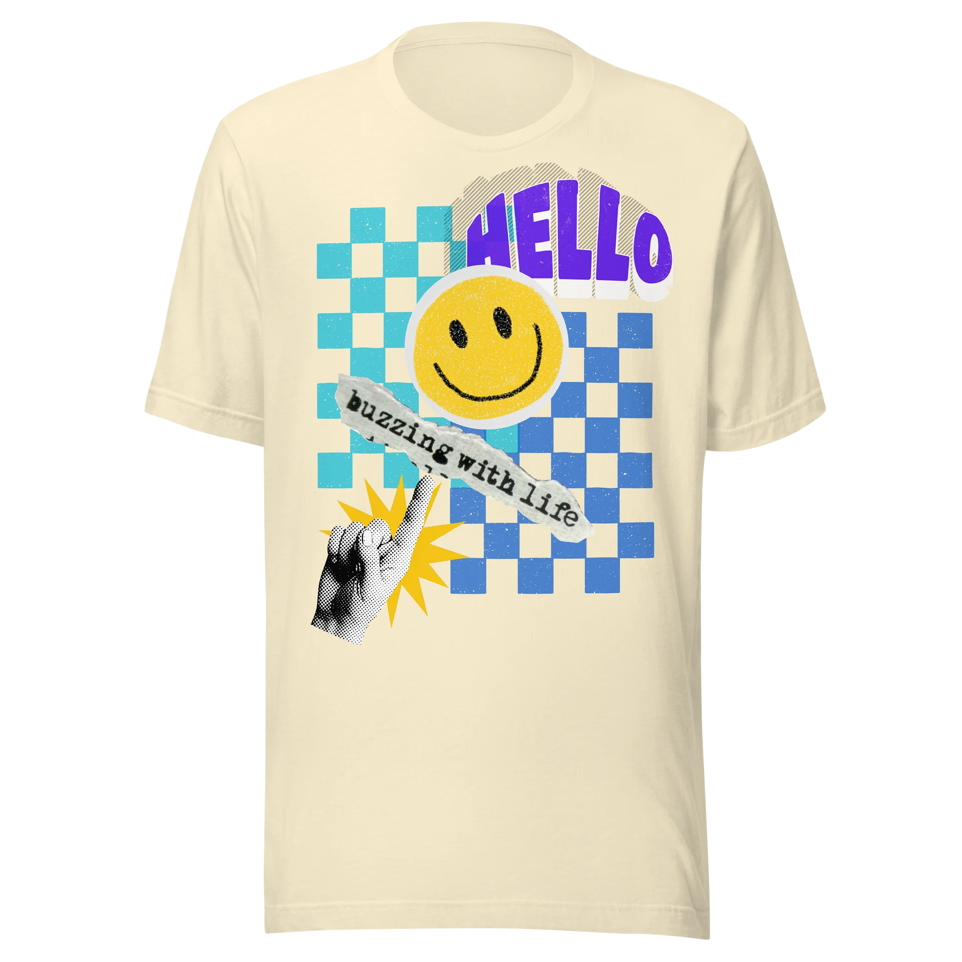 Hello Buzzing with Life T-Shirt product artwork