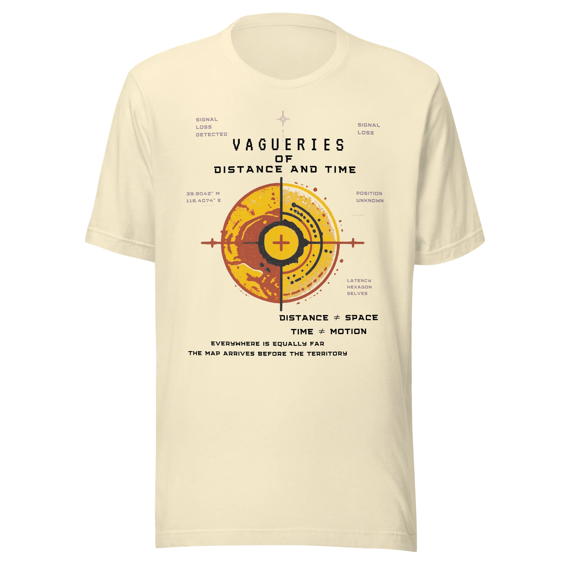 Vagueries of Distance and Time, Orbit Diagram Tee product artwork