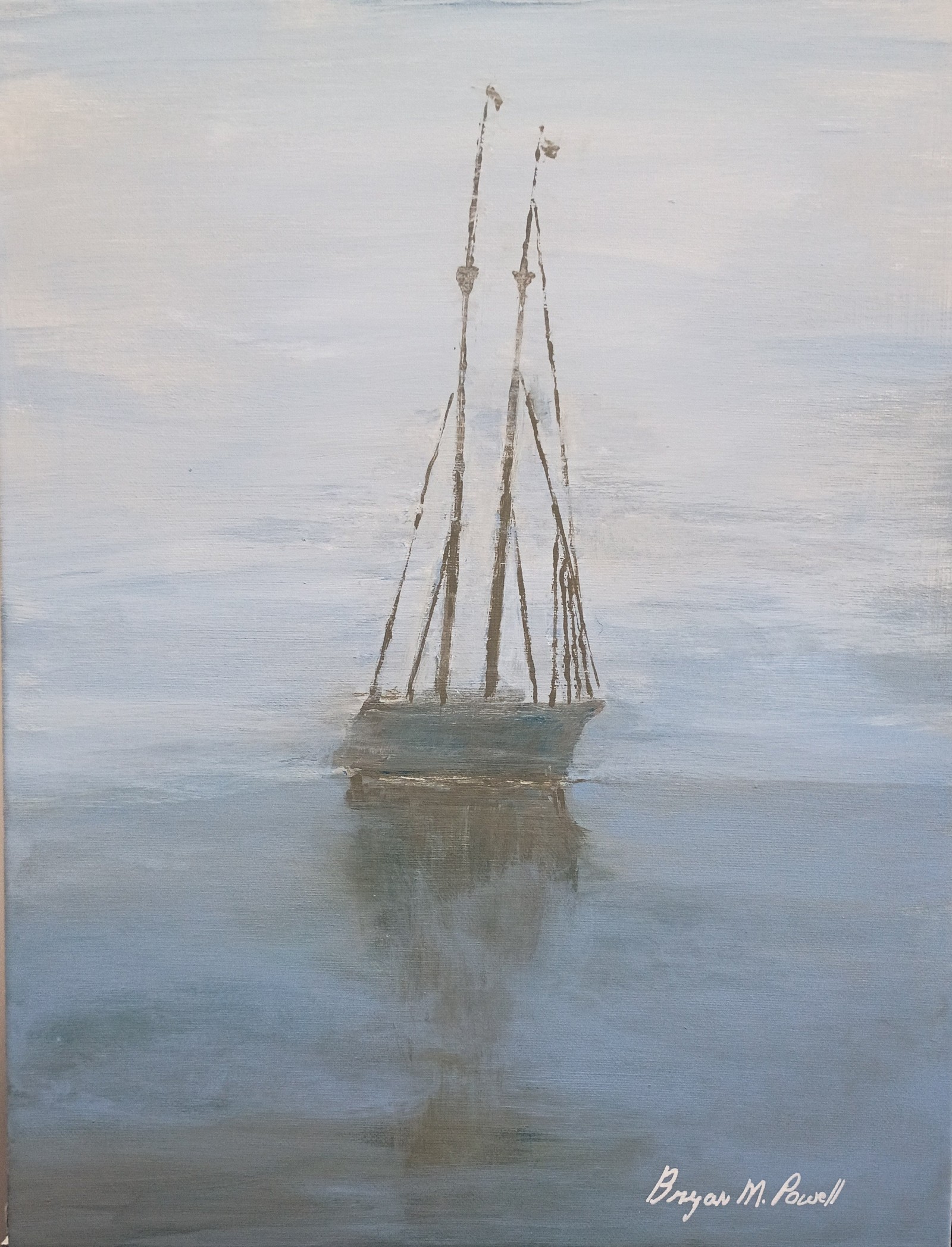Between Sky and Water painting by Bryan M. Powell