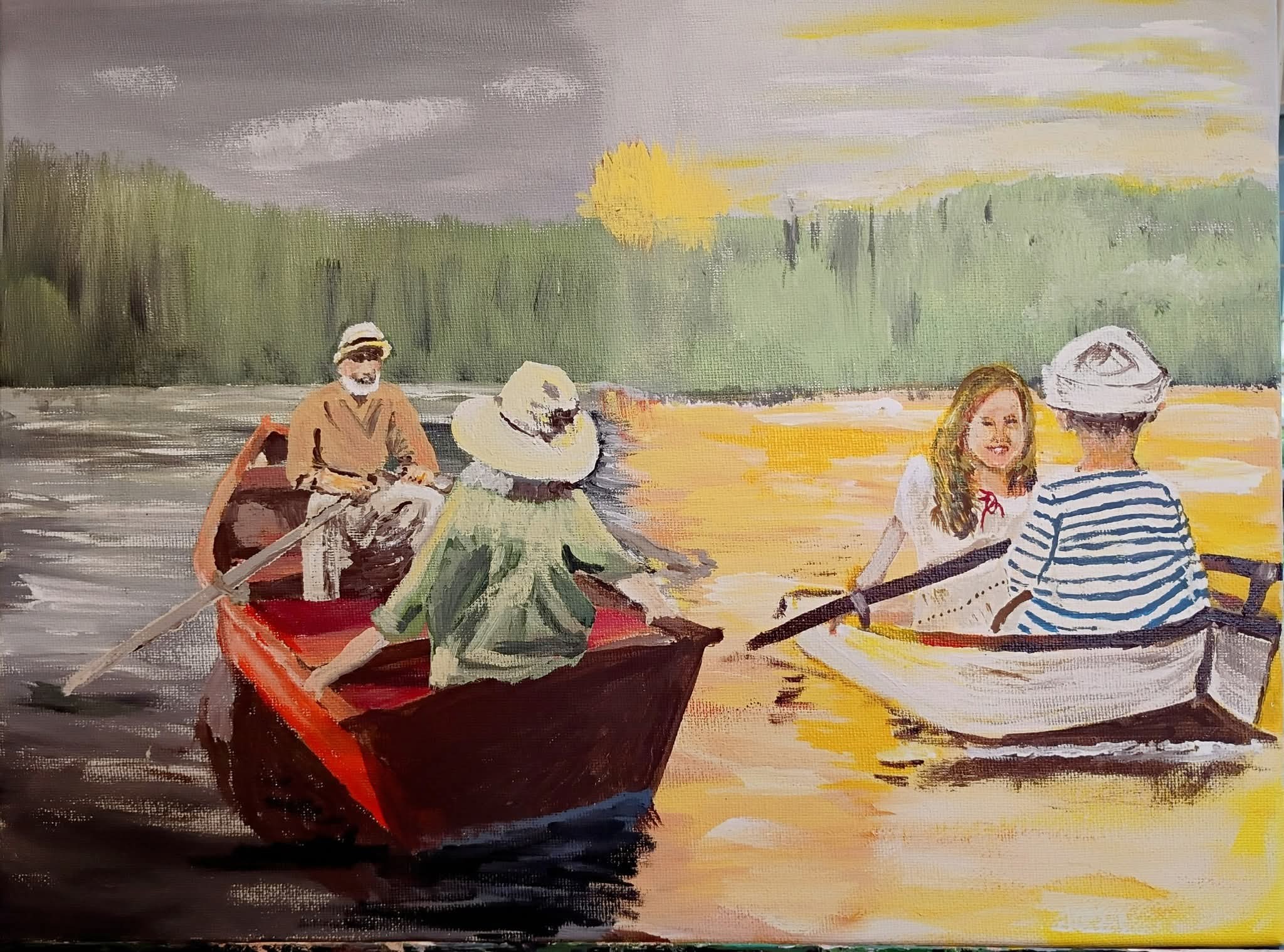 Coming and Going painting by Bryan M. Powell