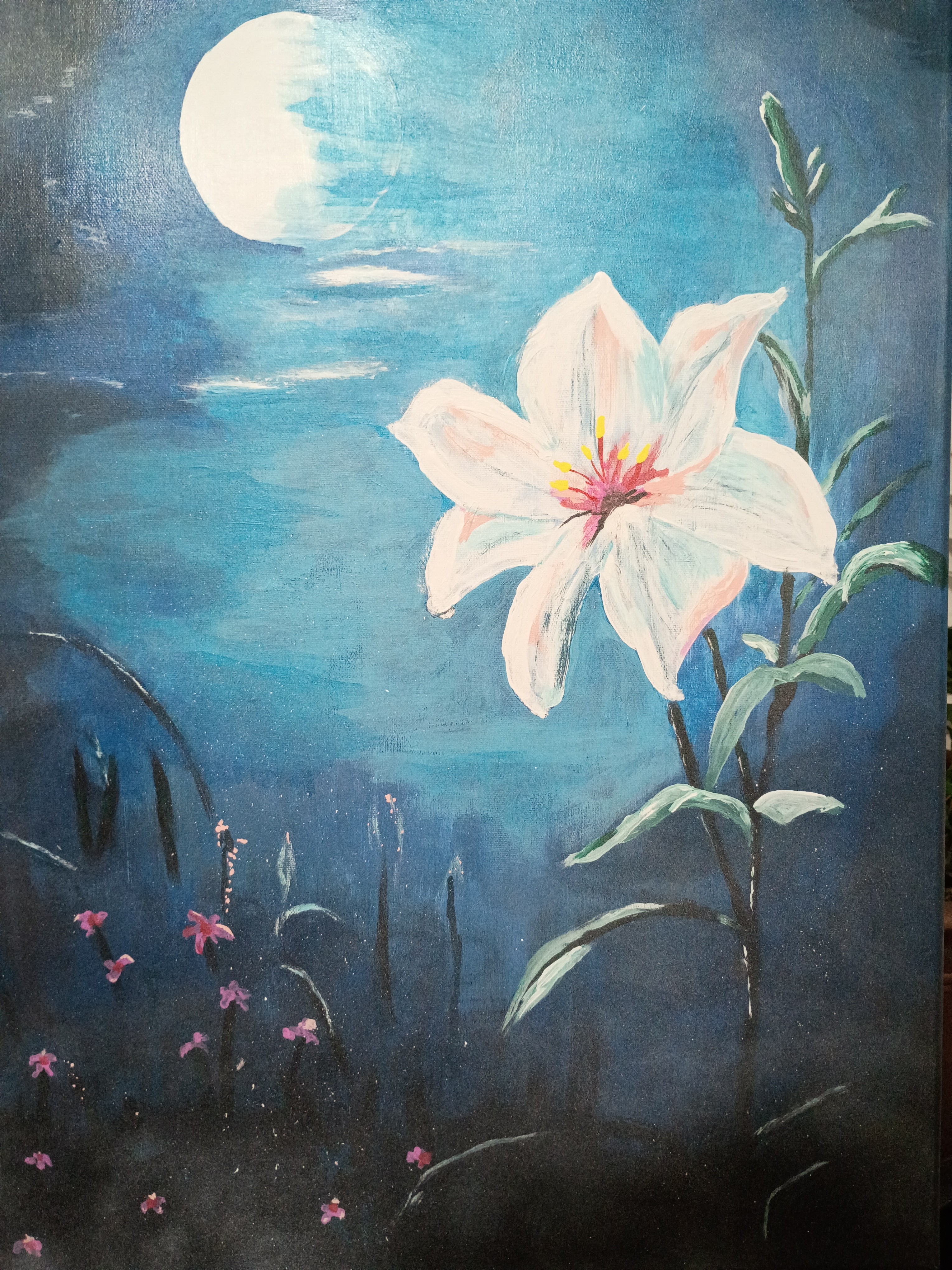 Lily of the Night painting by Bryan M. Powell