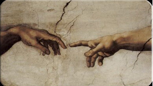 God reaching out to man
