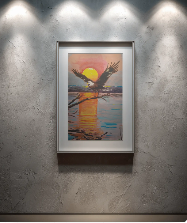 The Eagle Has Landed painting by Bryan M. Powell