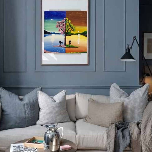 Night and Day painting by Bryan M. Powell
