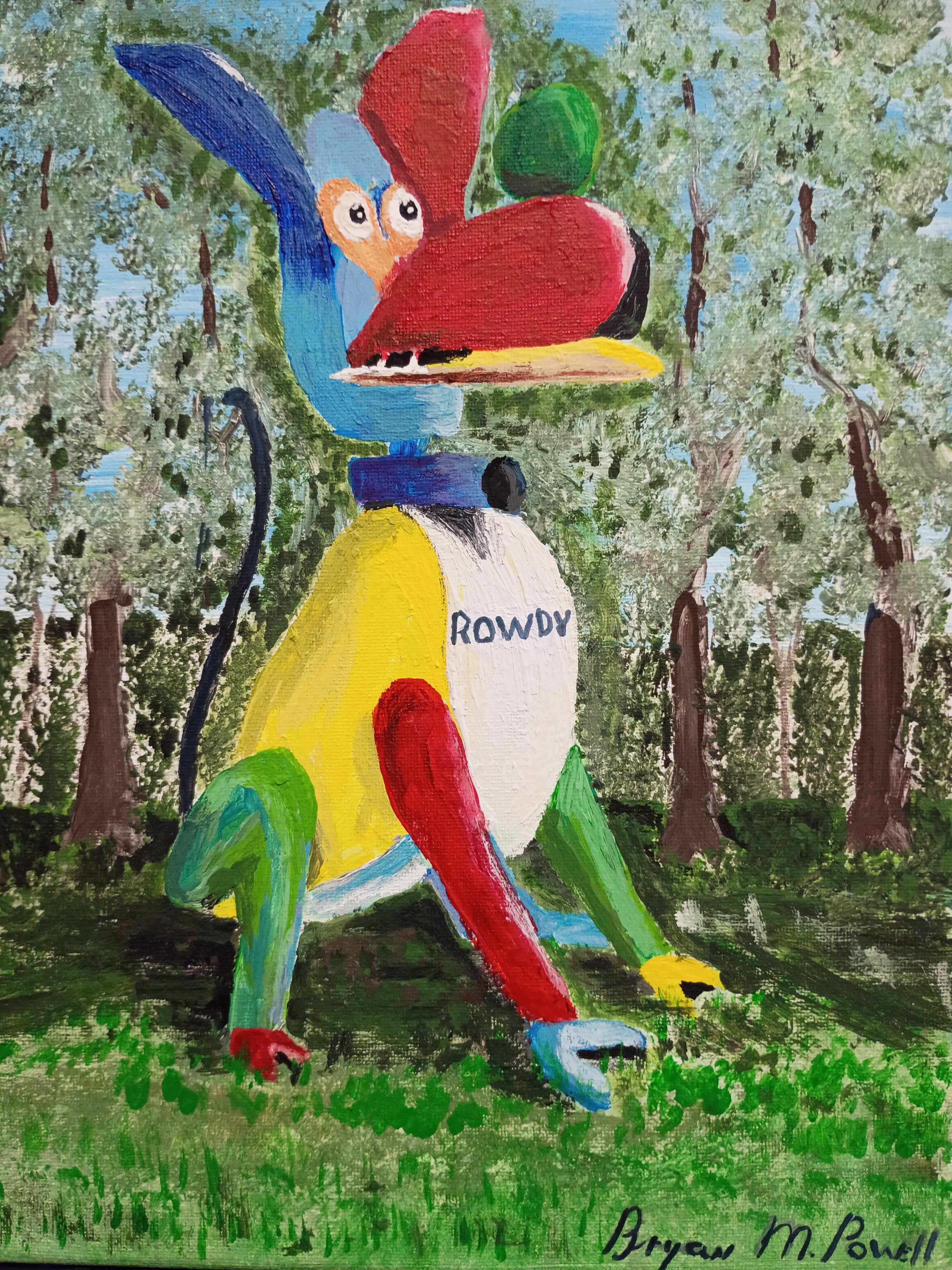 ROWDY the Whimsical Dog fine art print by Bryan M. Powell